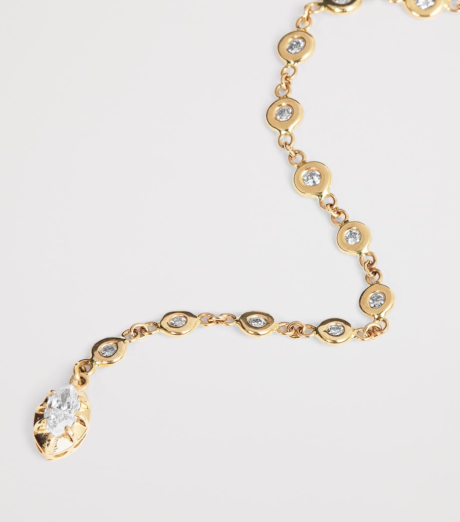 Yellow Gold, Diamond and Emerald Sophia Necklace YELLOW GOLD Image 3