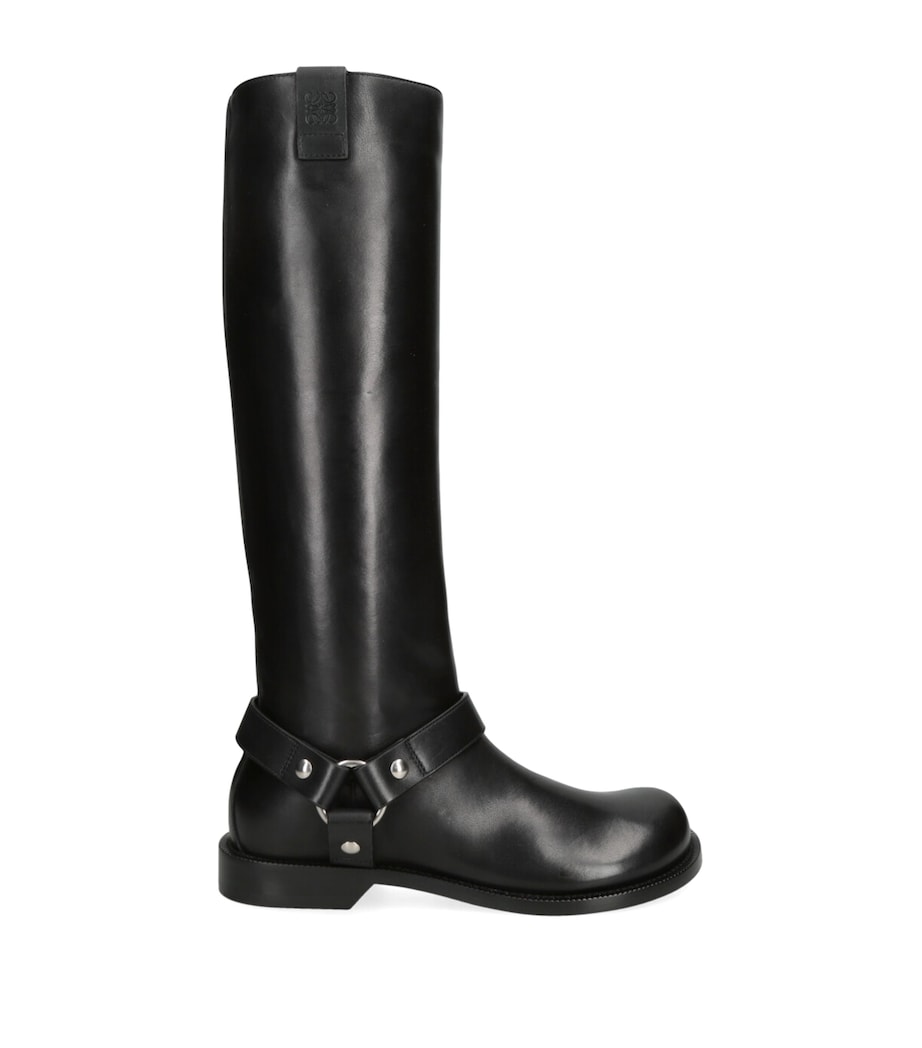 LOEWE Leather Campo Biker Boots Black Image 1