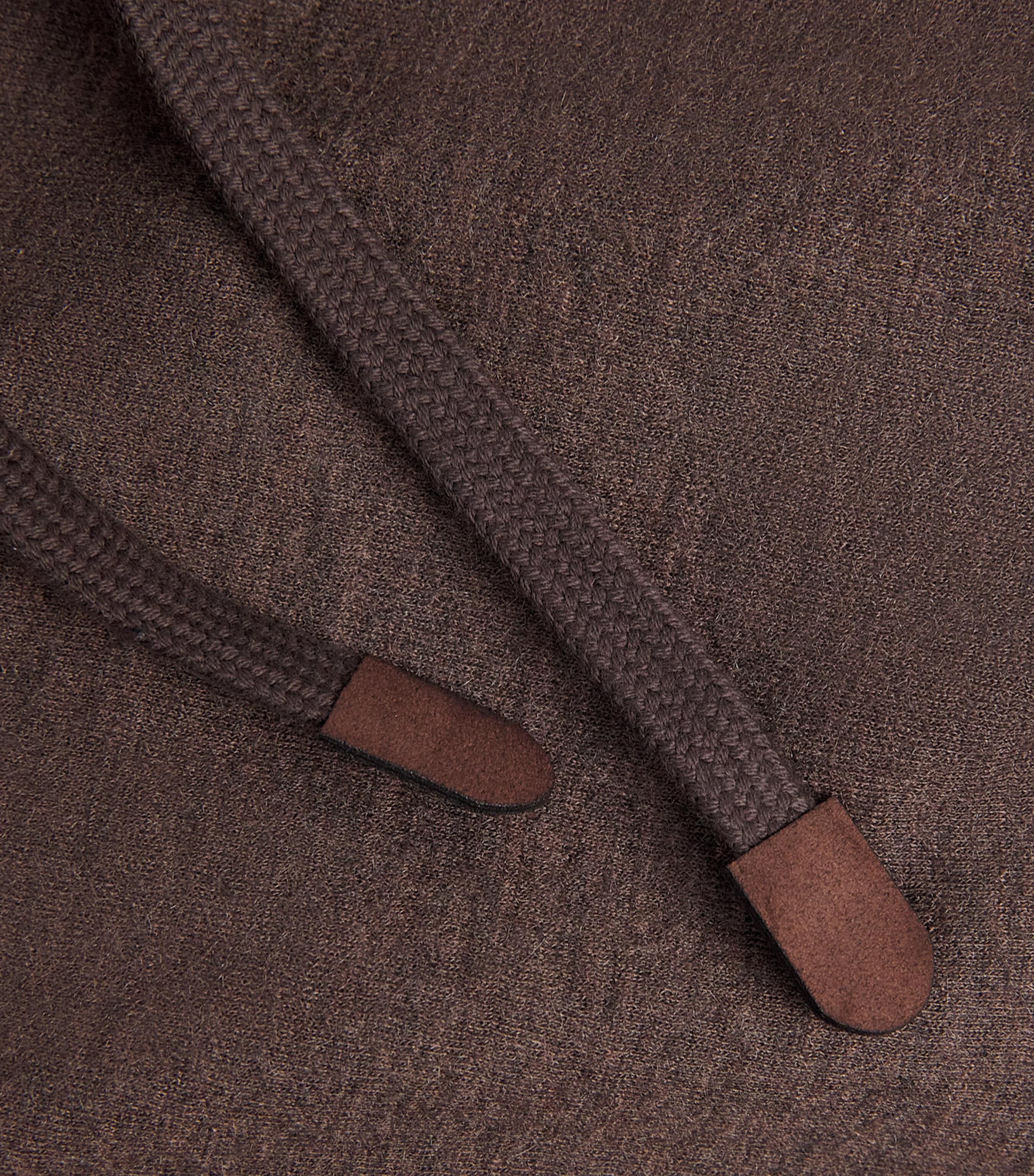 Marco Pescarolo Womens Cashmere-Blend Zip-Up Hoodie Brown Image 6
