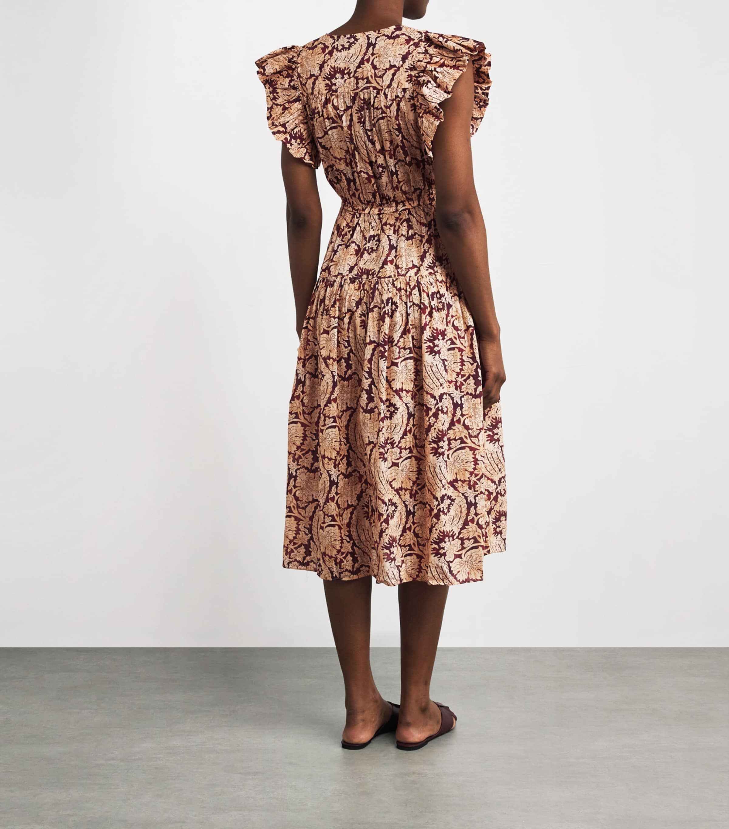 Kairi Flutter Midi Dress AMRTH AMARANTHU Image 3