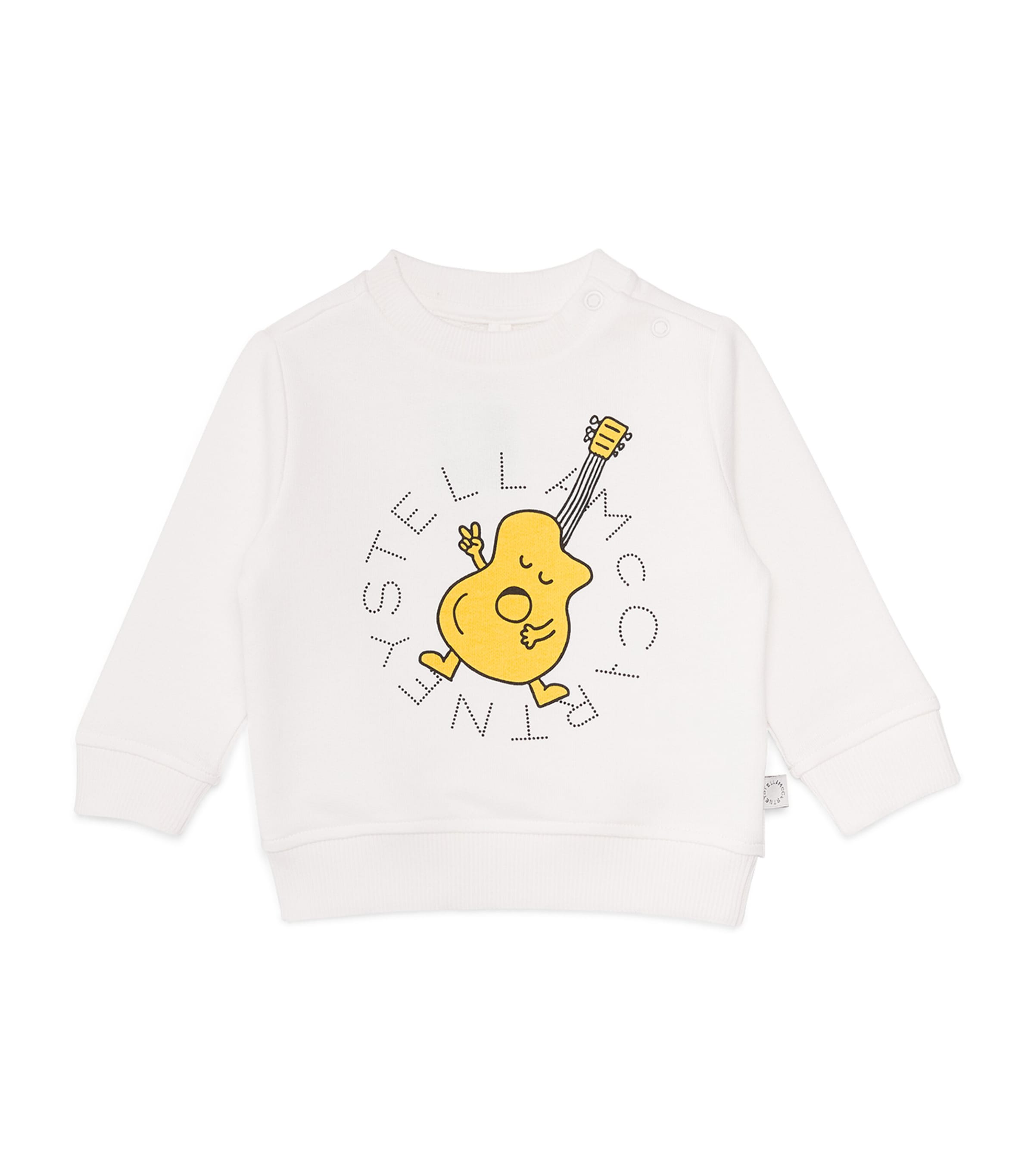 Cotton Guitar Sweatshirt (3-36 Months) 101IVORY Image 1