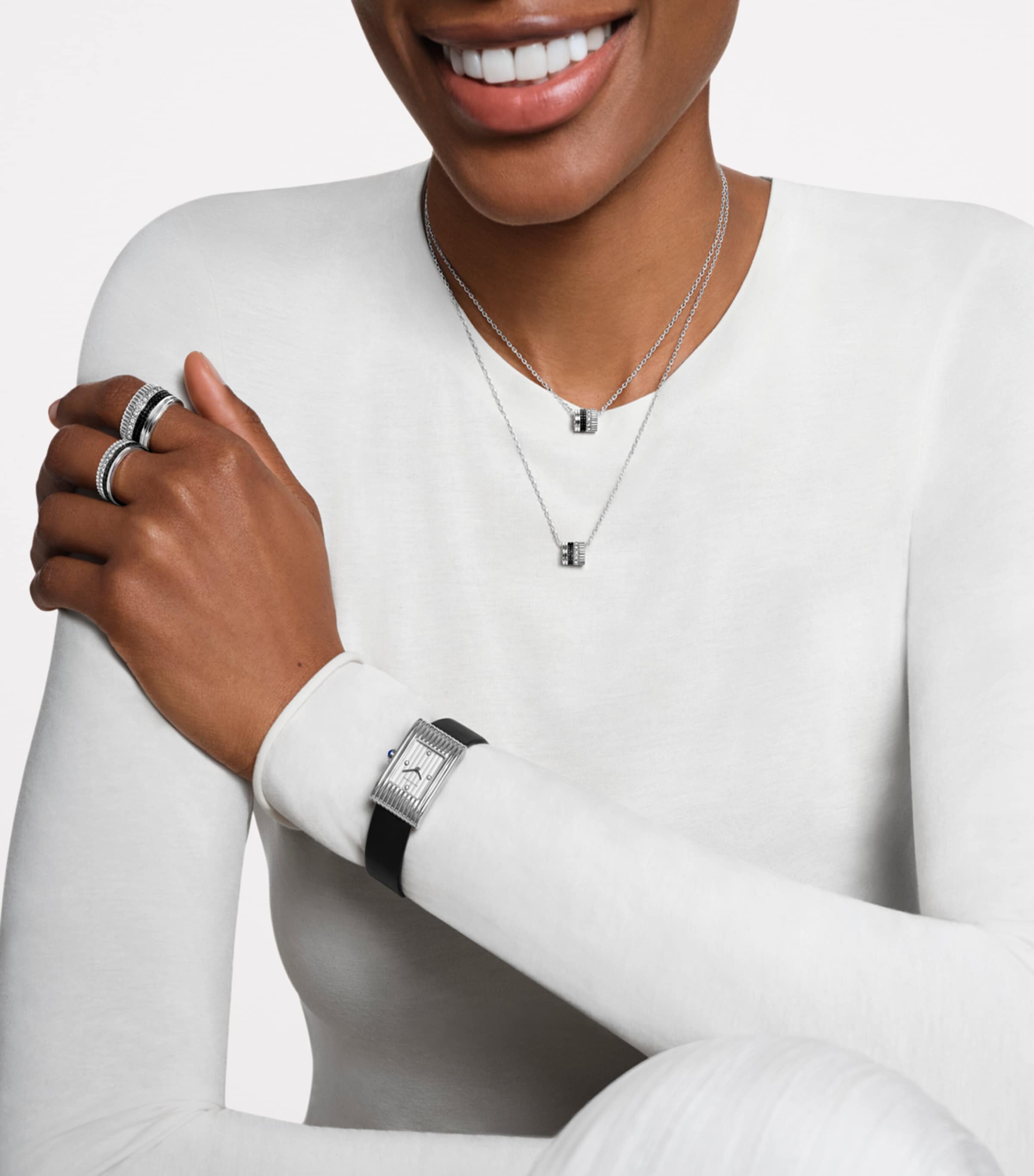 Stainless Steel and Diamond Reflet Watch 29.5mm NO COLOUR Image 4