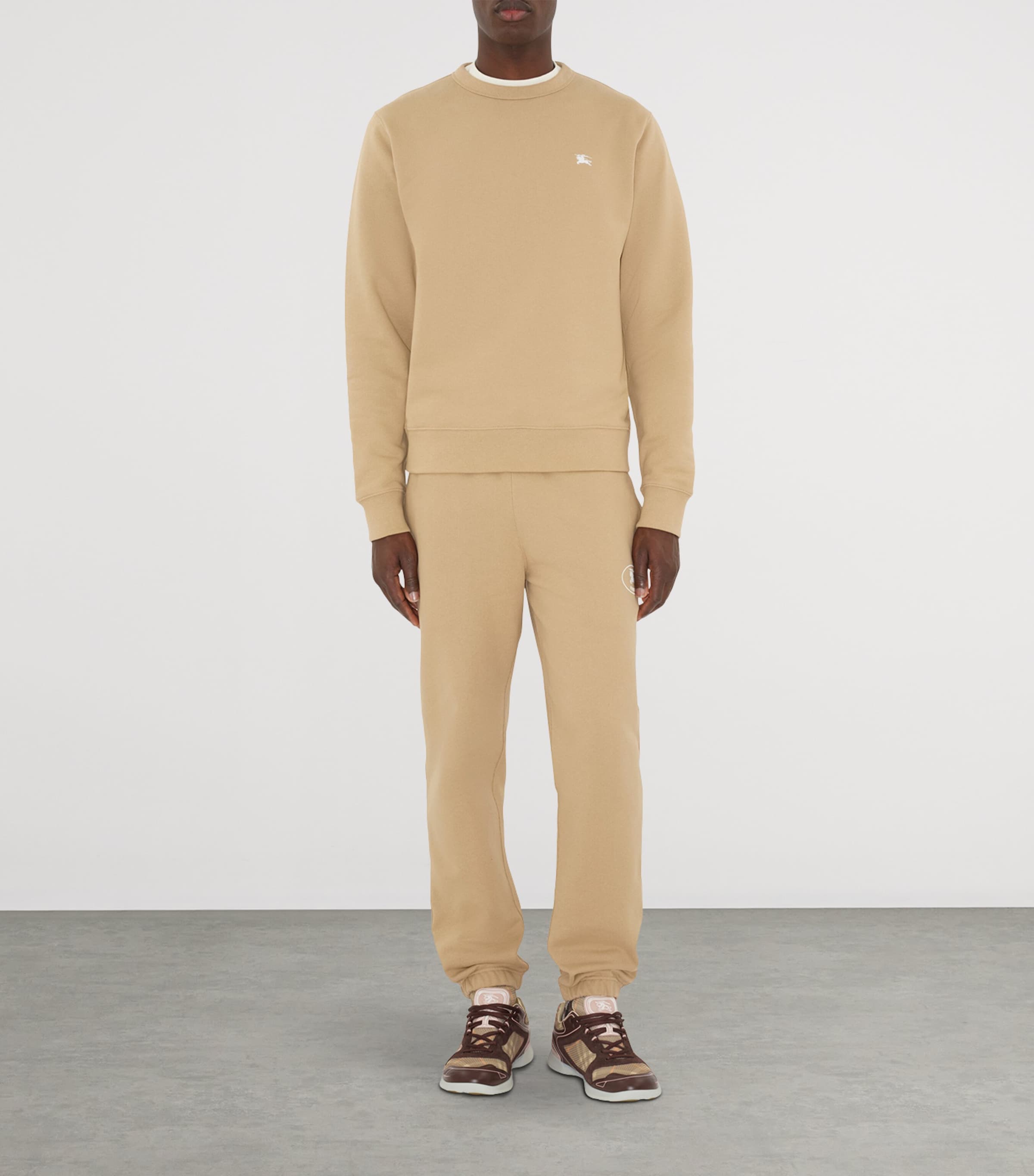 Cotton Knight Stamp Sweatpants FLAX Image 2