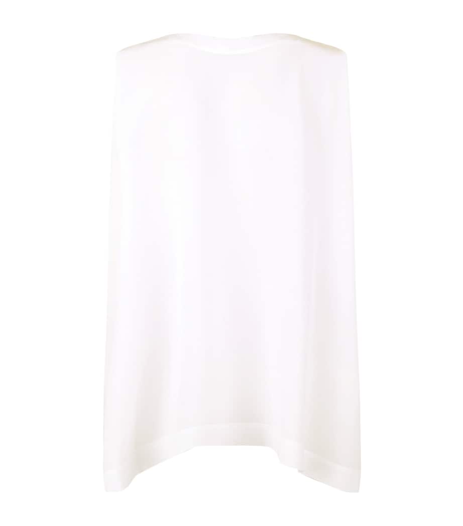 Silk Shell Top WHITE Image 9