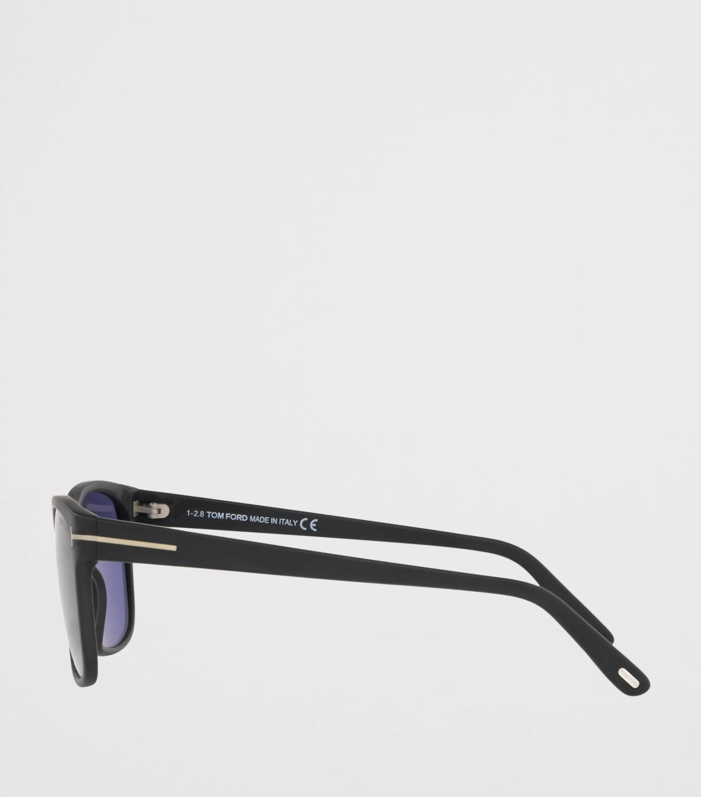 TOM FORD Acetate Giulio Rectangle Sunglasses Black Image 3