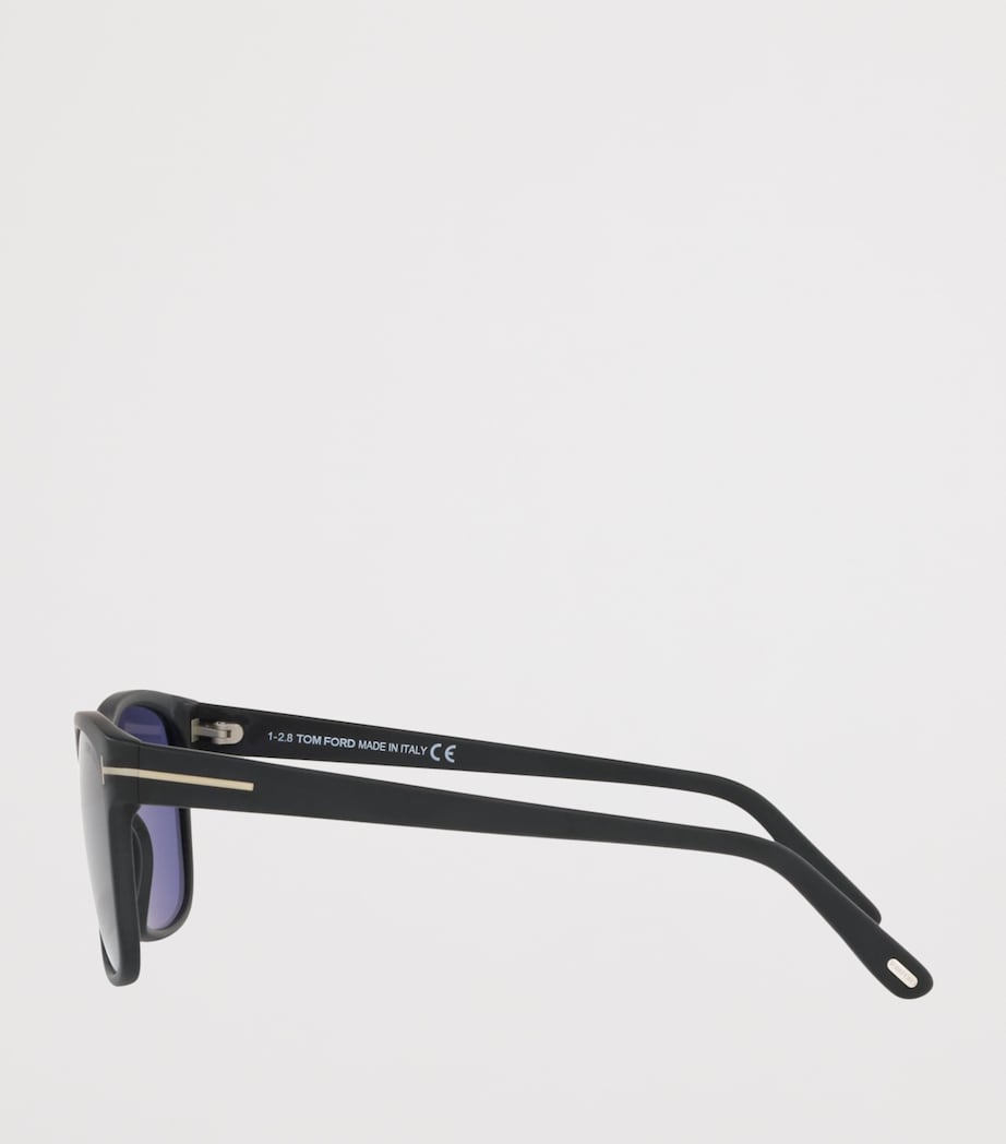 TOM FORD Acetate Giulio Rectangle Sunglasses Black Image 3