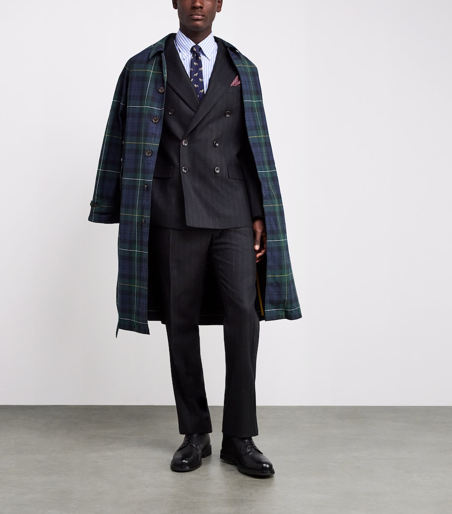 Wool Chalk-Stripe 2-Piece Suit BLUE Image 2