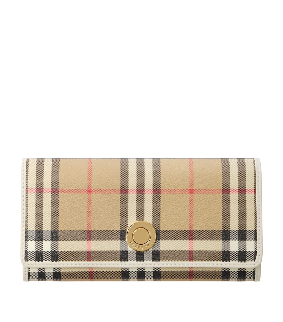 Burberry Check Continental Wallet Vntg Chk/soap Image 1