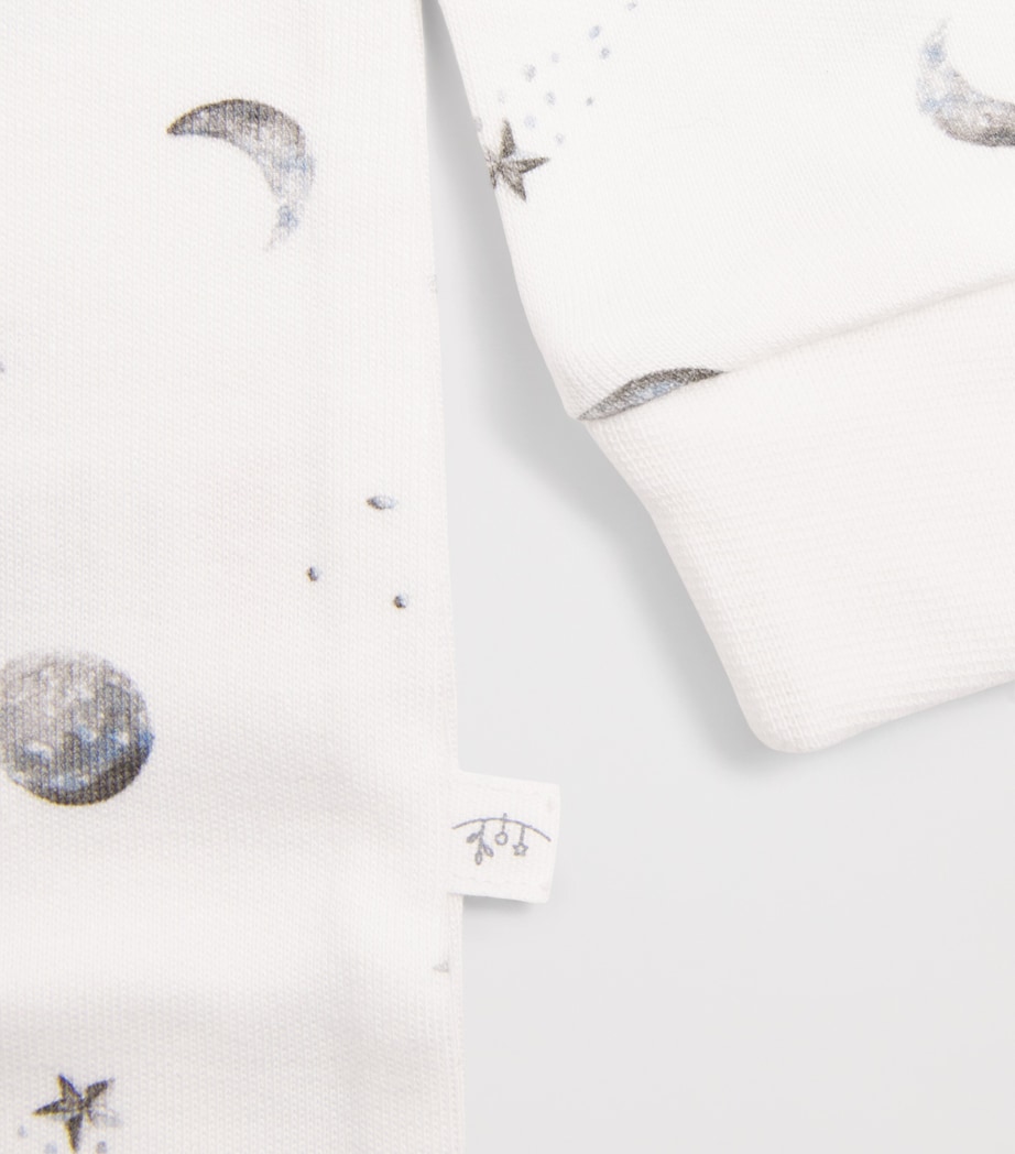 Rosa & Blue Starlit Moon All-In-One (12-18 Months) White Image 3