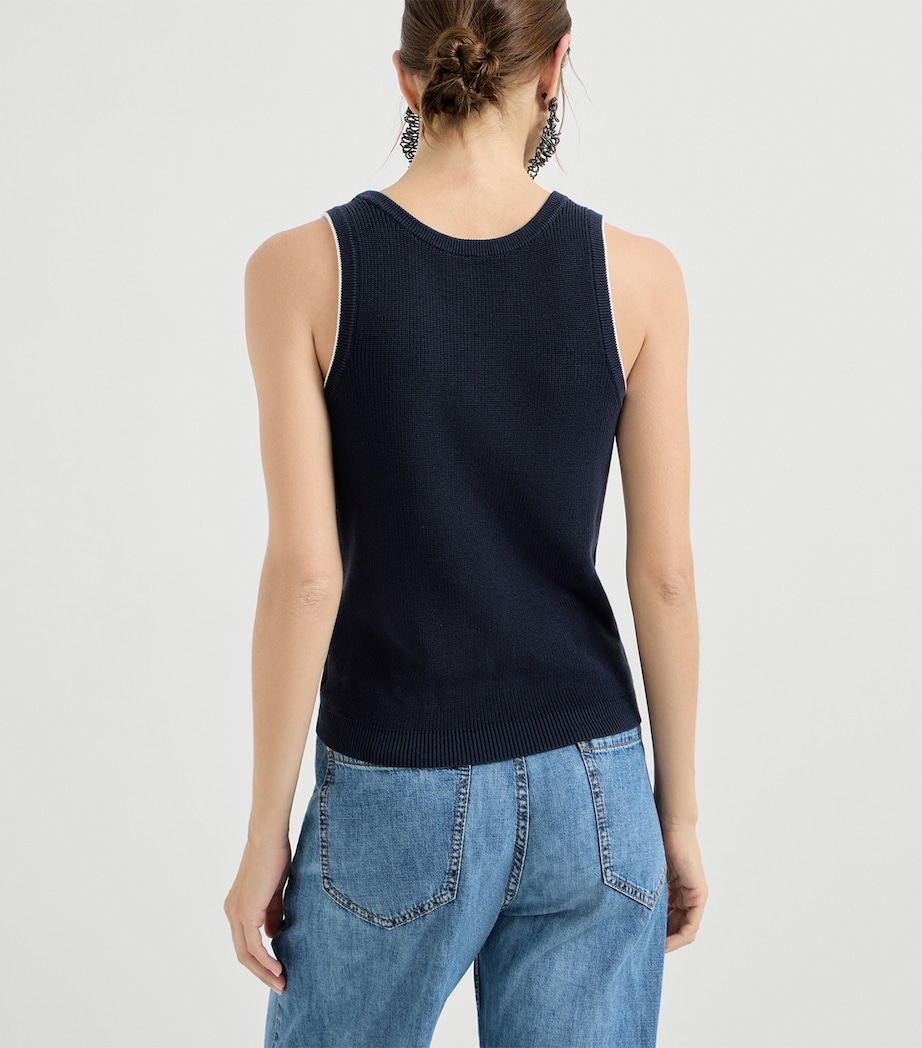 Cotton Knitted Vest CND78 Image 5