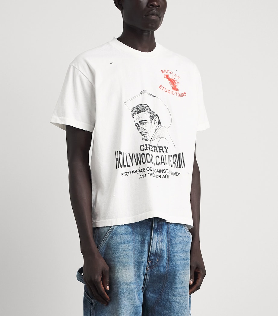Cherry Los Angeles Mens Backlot T-Shirt Vintage White Image 4