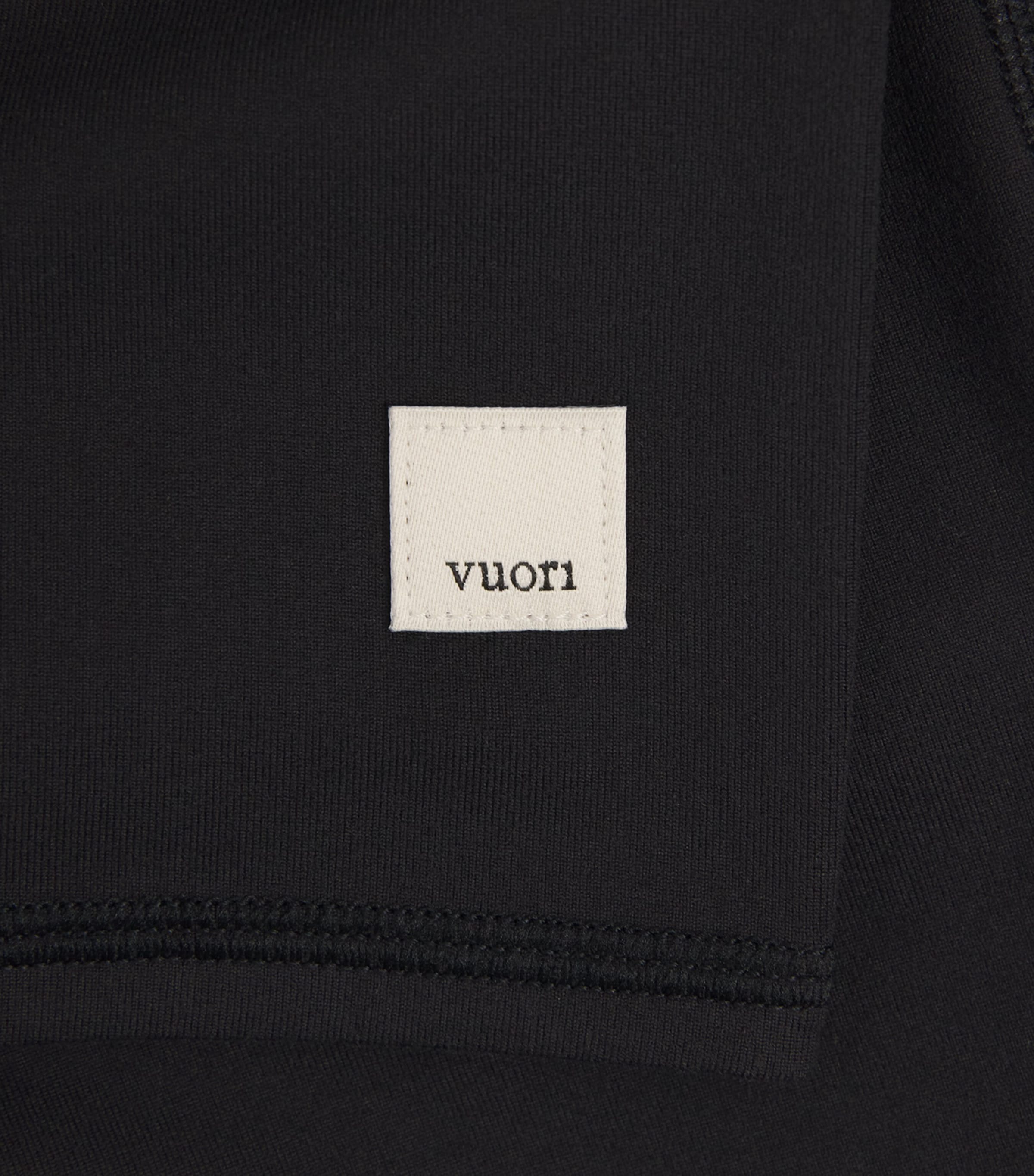 VUORI Mens Quarter-Zip Ponto Sweatshirt Blk Black Image 6