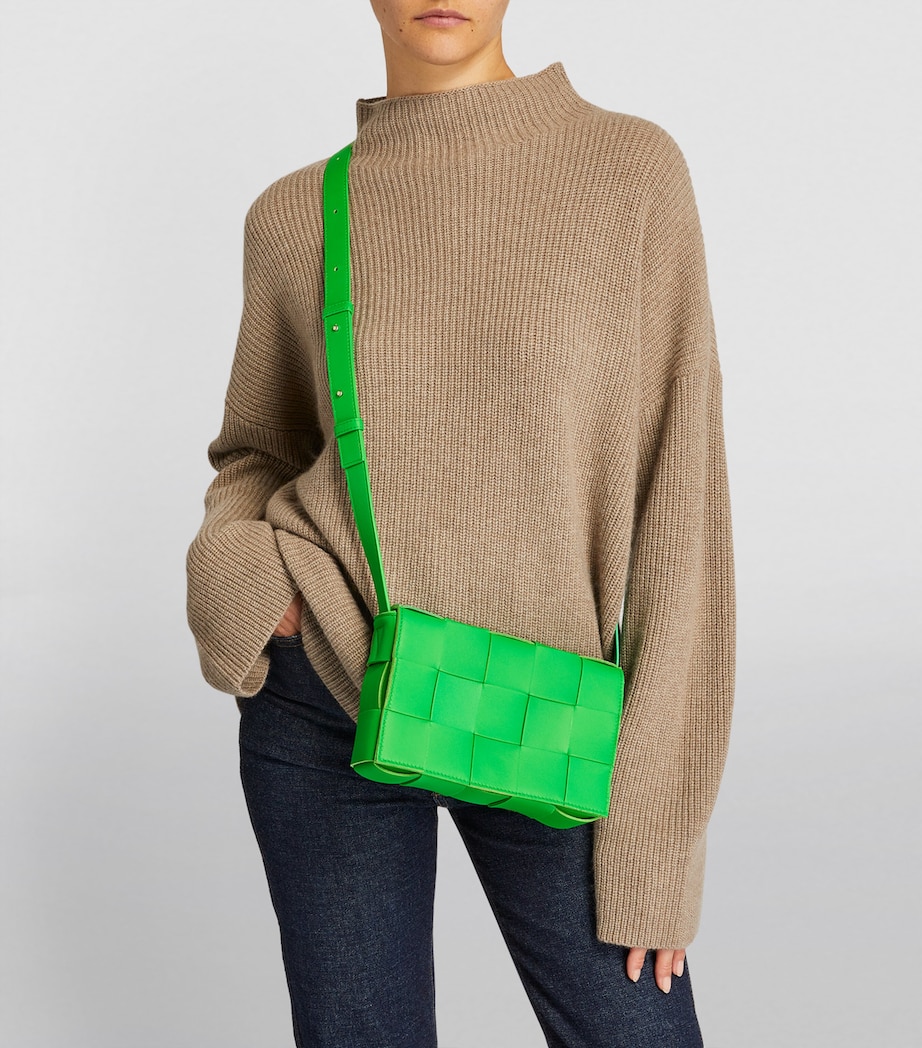 Bottega Veneta Leather Cassette Cross-Body Bag Parakeet Silver Image 5