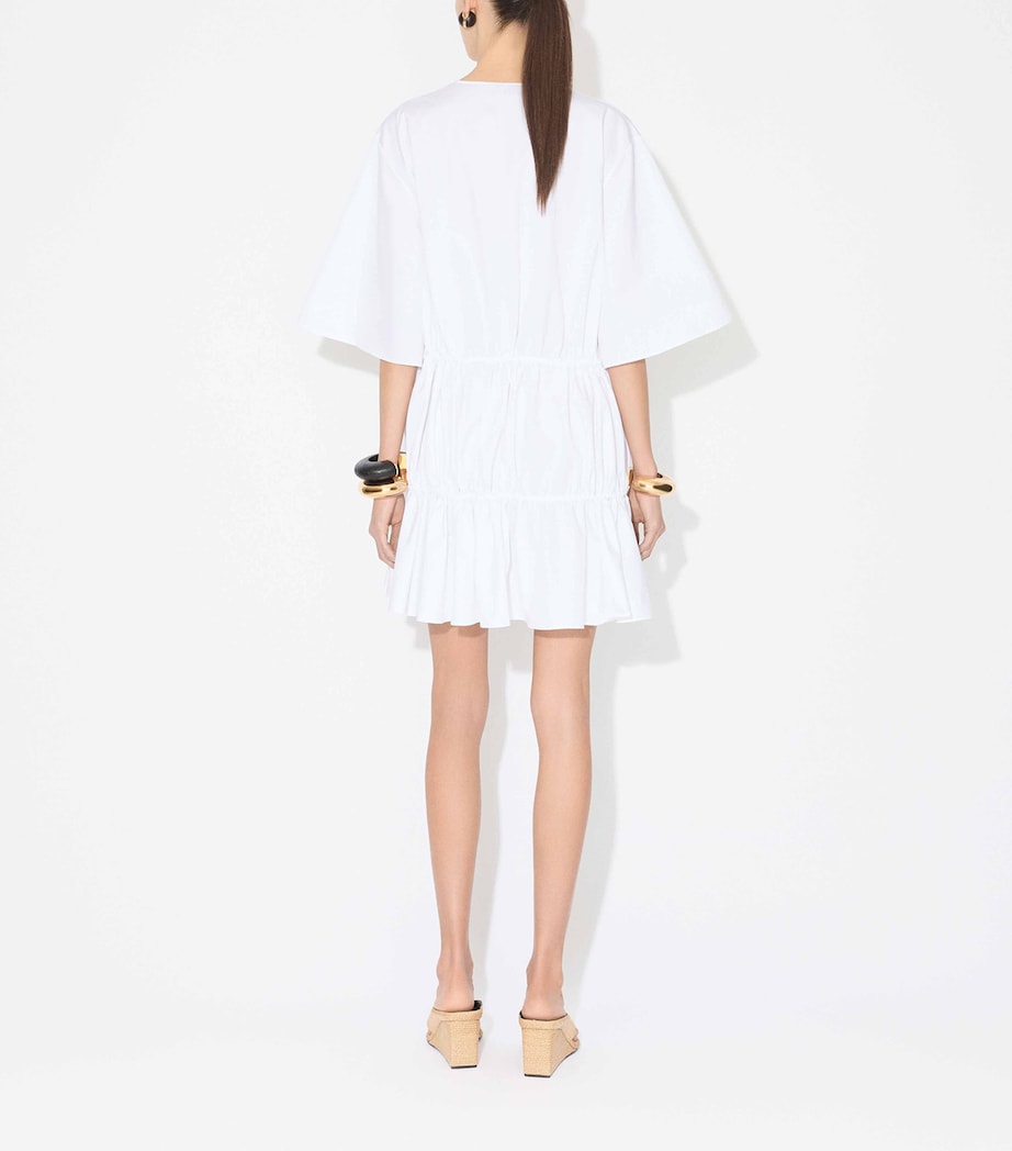 Cotton Poplin Mini Dress BLANC Image 3