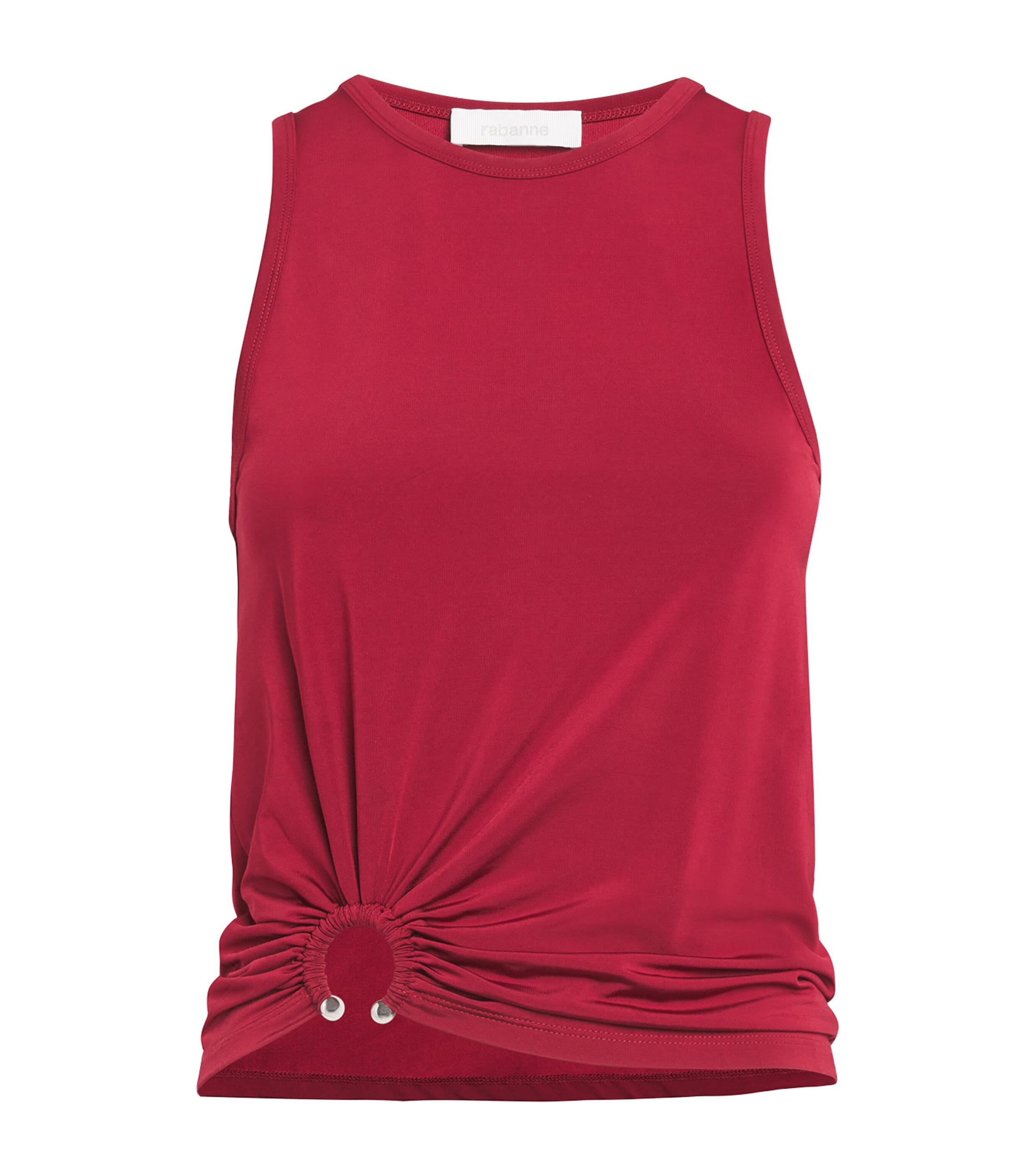Rabanne Asymmetric Satin-jersey Tank