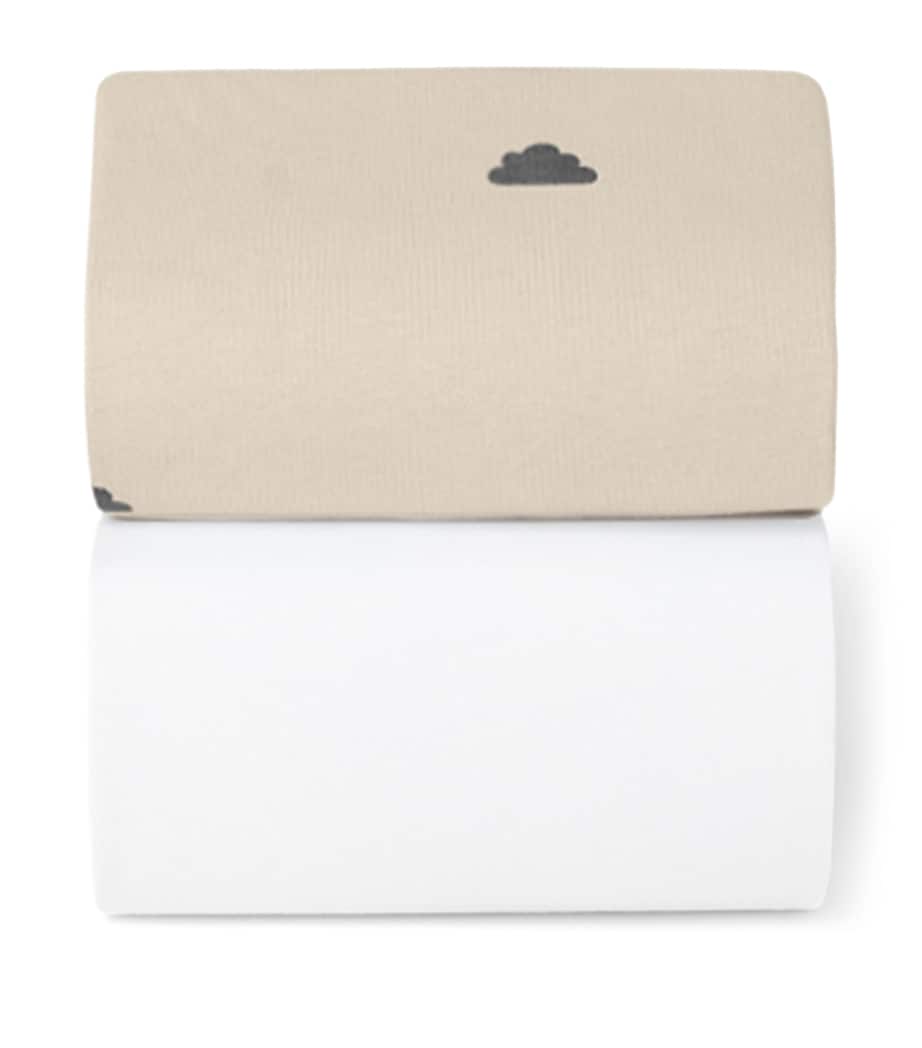 Cotton Cotbed Sheets (Pack of 2) SAND CLOUD Image 1