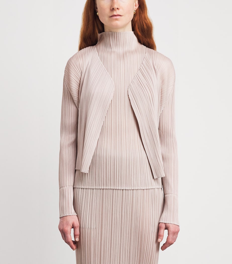 Pleats Please Issey Miyake Womens New Colorful Basics Cardigan Image 4
