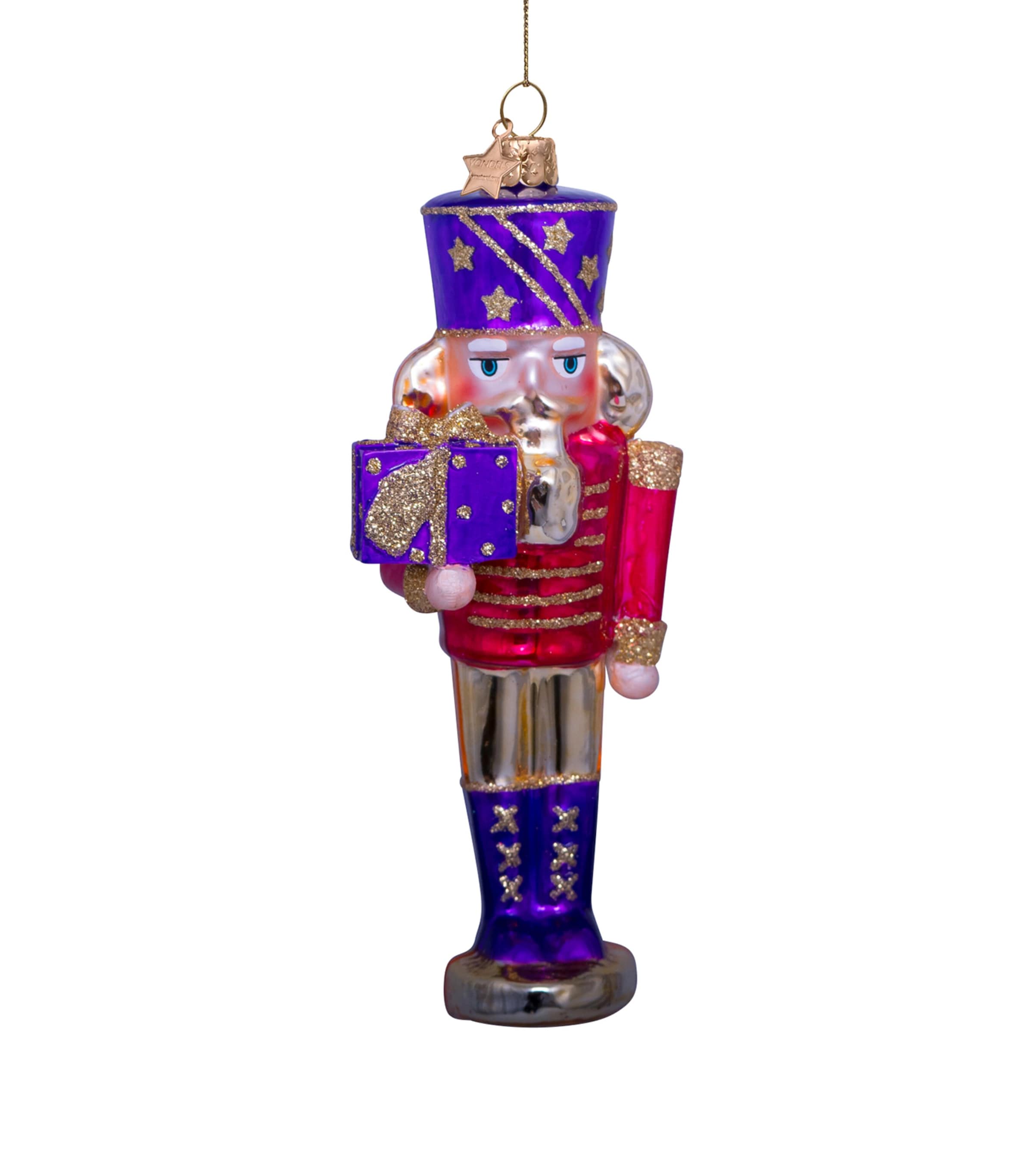 Harrods Glitter-embellished Nutcracker Ornament In Pink