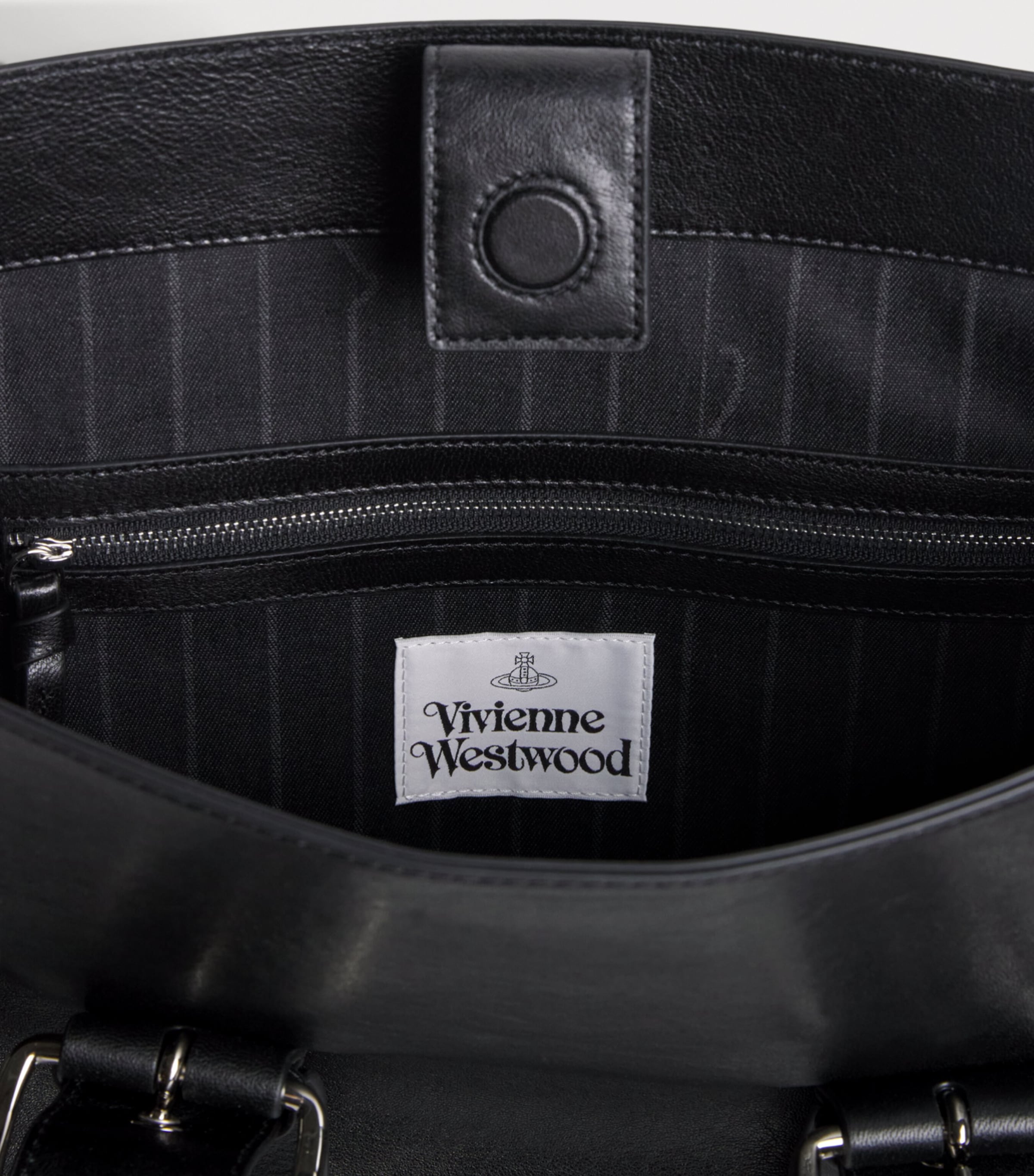 Vivienne Westwood Leather Alex Tote Bag Black Image 4