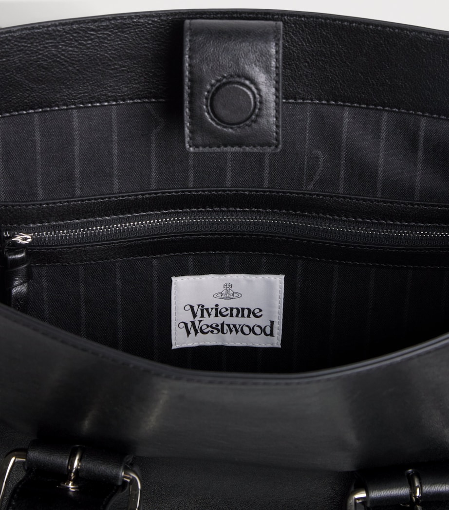 Vivienne Westwood Leather Alex Tote Bag Black Image 4
