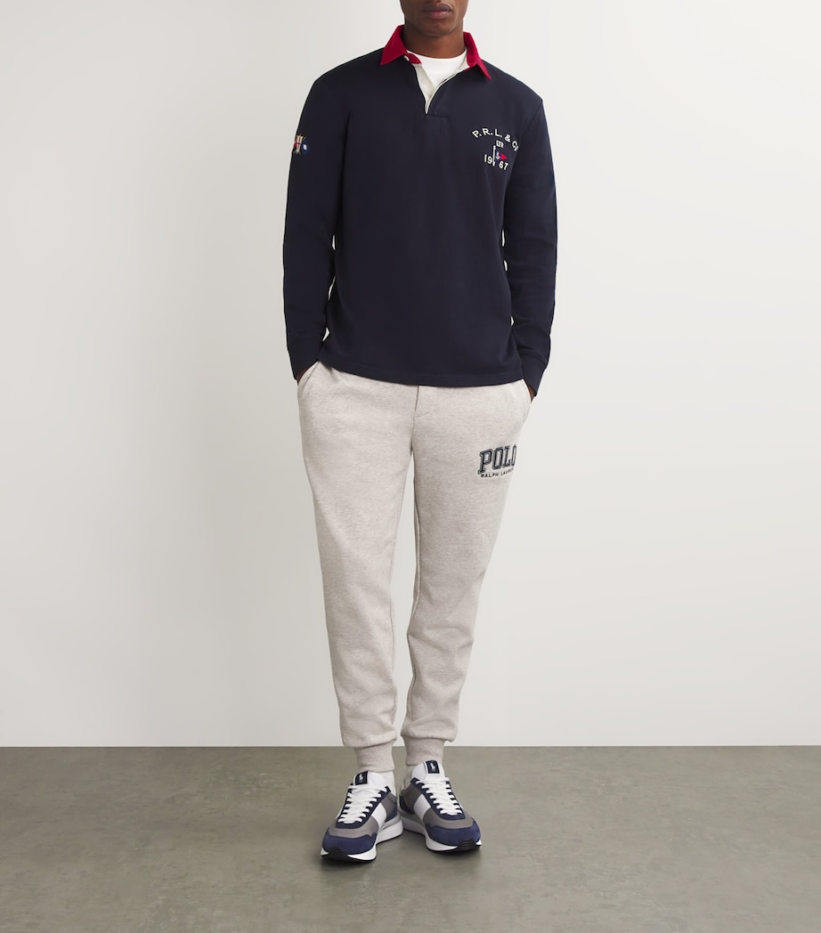 Polo Ralph Lauren Mens Cotton Logo Rugby Shirt Navy Image 2