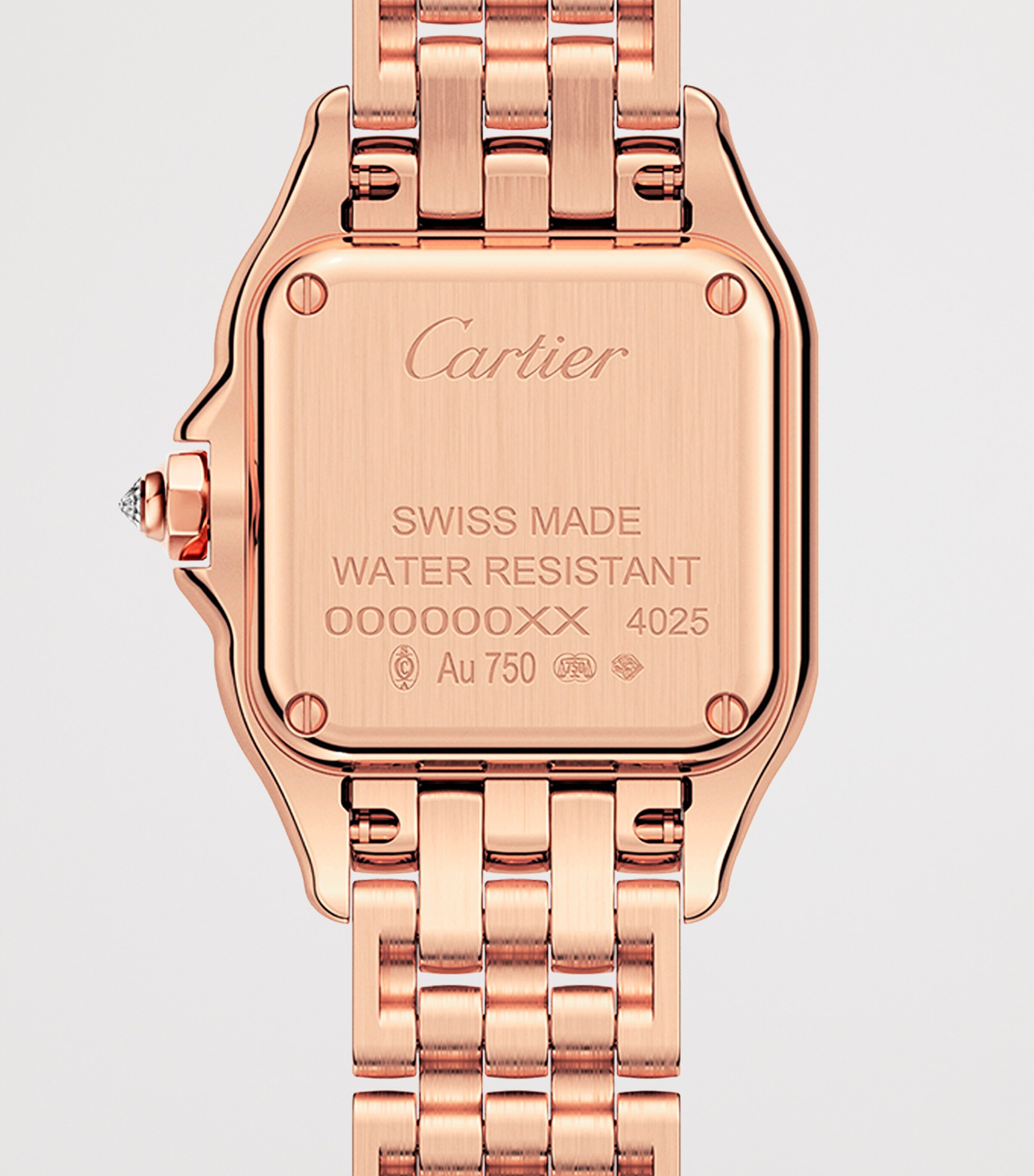 Cartier Small Rose Gold and Diamond Panthère de Cartier Watch 23mm Silvered Image 5