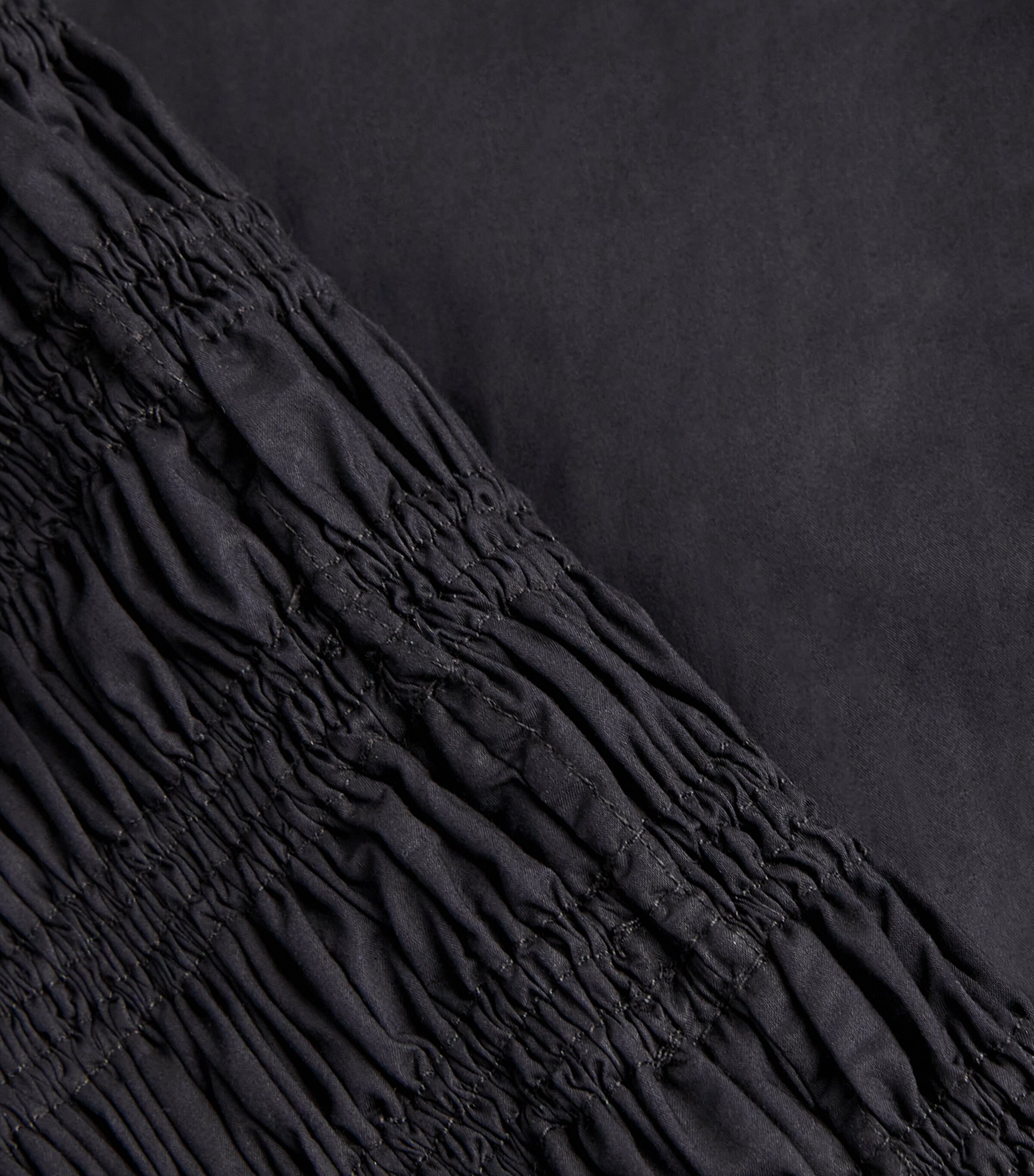 Shirred Mini Dress BLACK/BLK Image 5