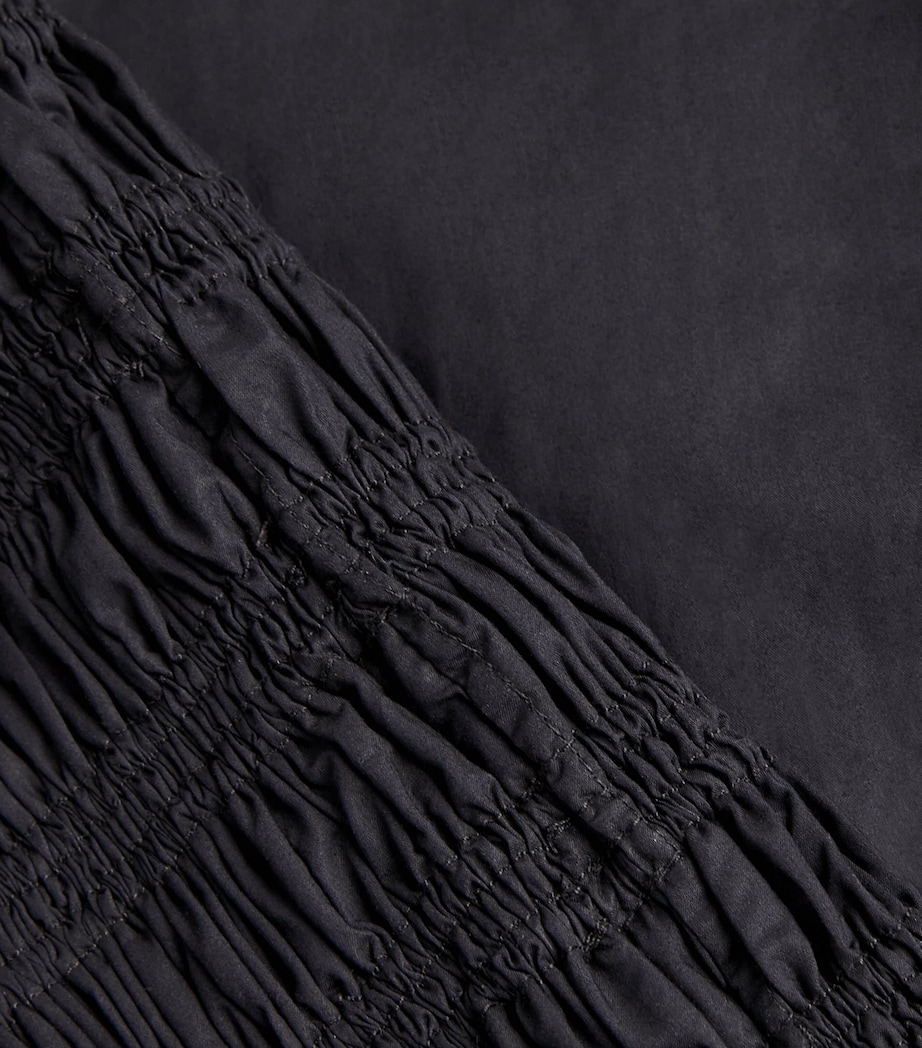 Shirred Mini Dress BLACK/BLK Image 5