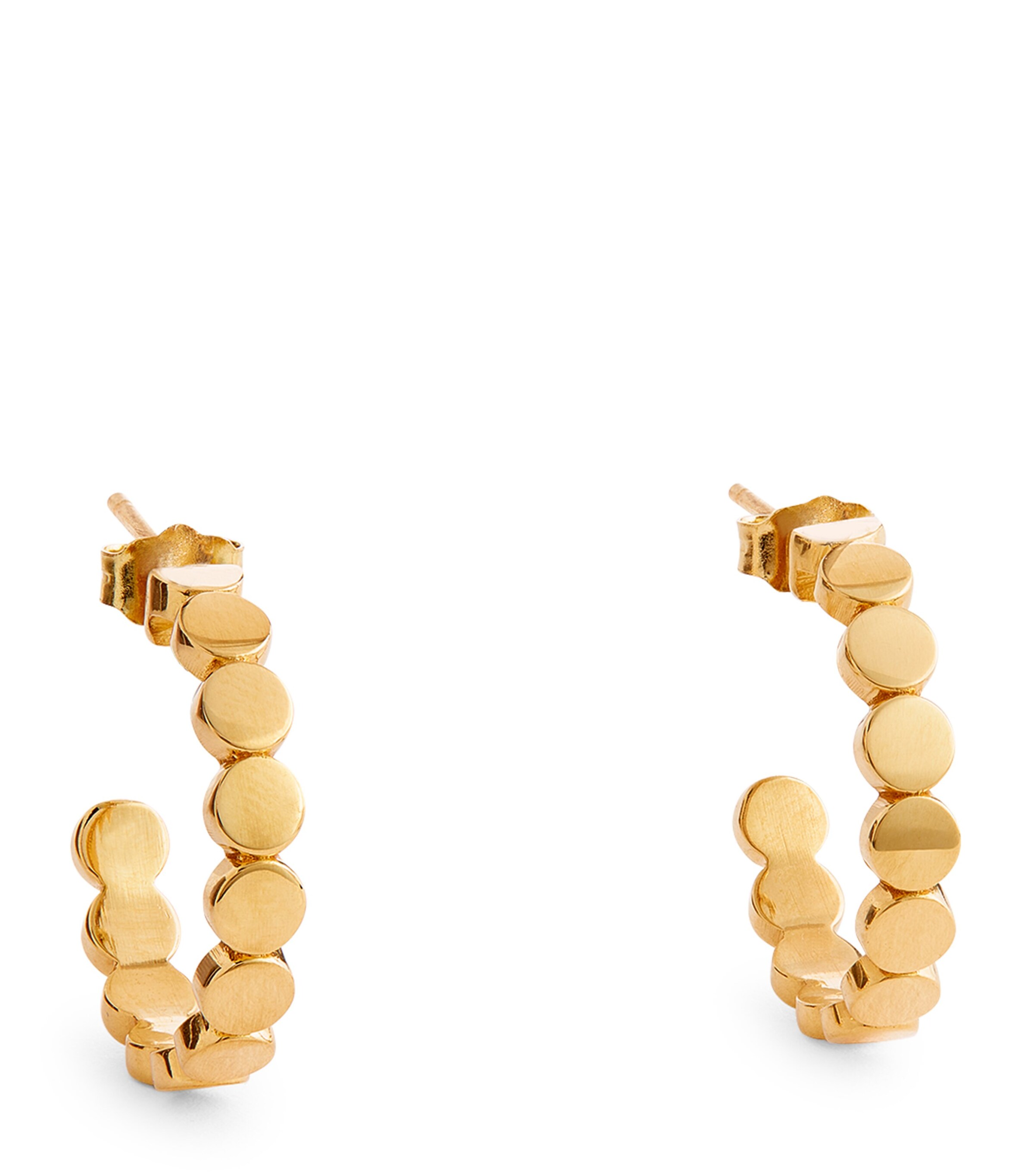 Jennifer Meyer Yellow Gold Circle Link Hoop Earrings Yellow Gold Image 1