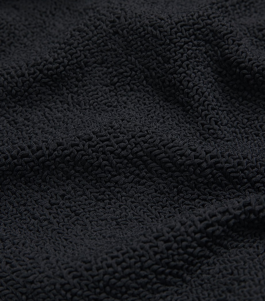 Coverage Square-Neck Swimsuit BLACK Image 4