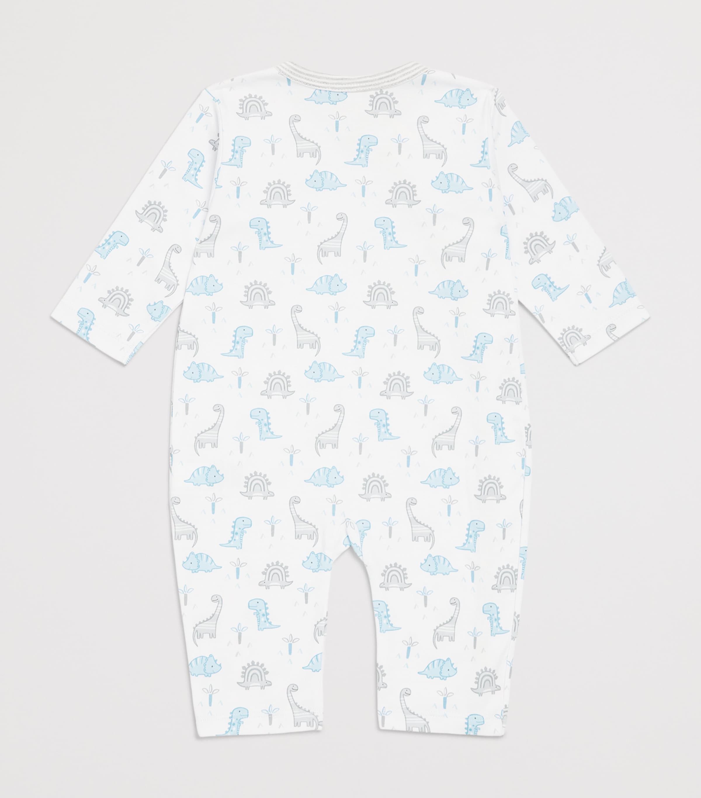 Kissy Kissy Pima Cotton Dinosaur Print Playsuit (0-24 Months) Multi Image 2
