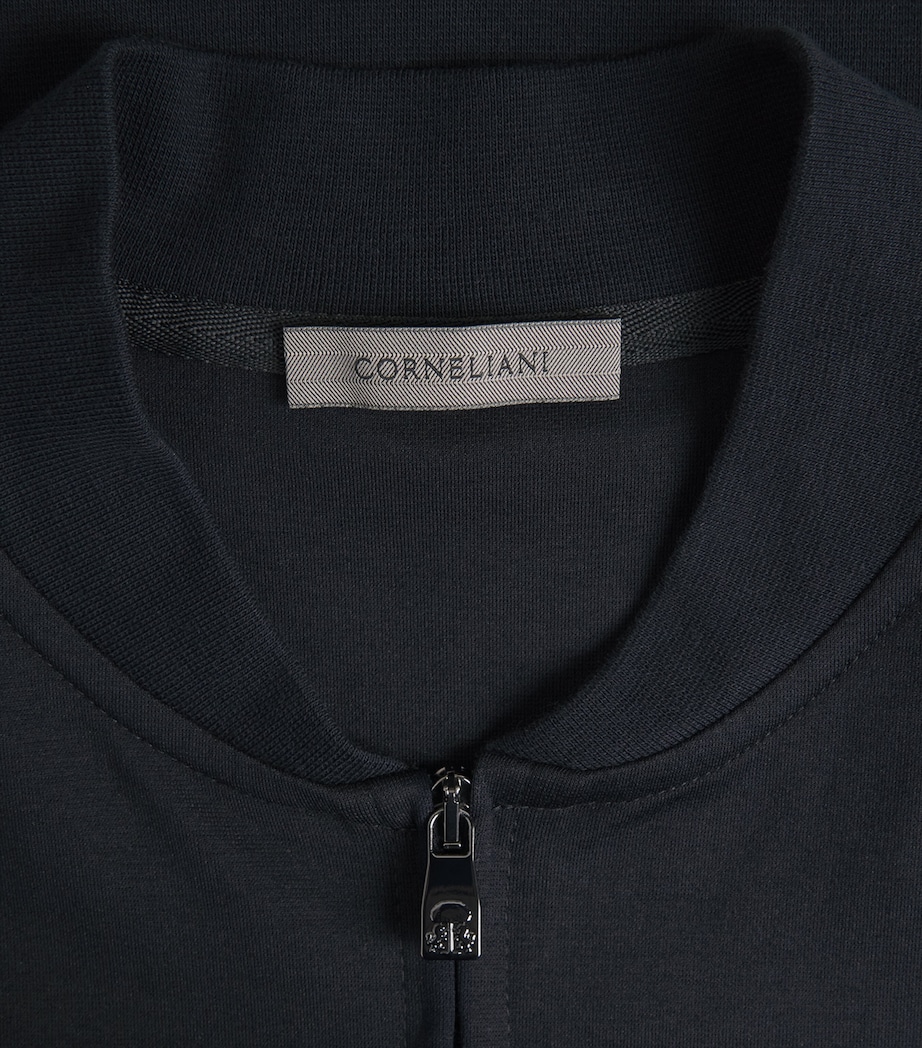 Cotton-Blend Jacket 001 NAVY BLUE Image 6