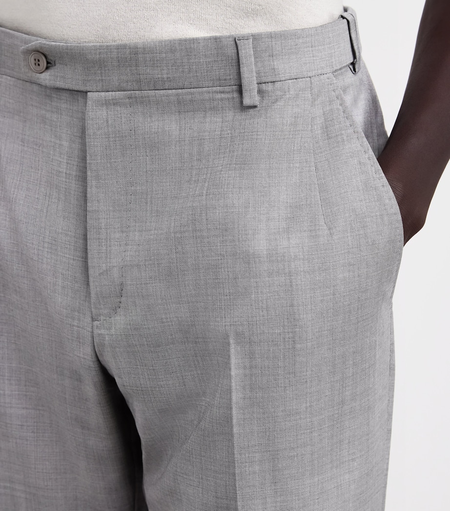 Wool Straight Journey Trousers 1400 Image 6