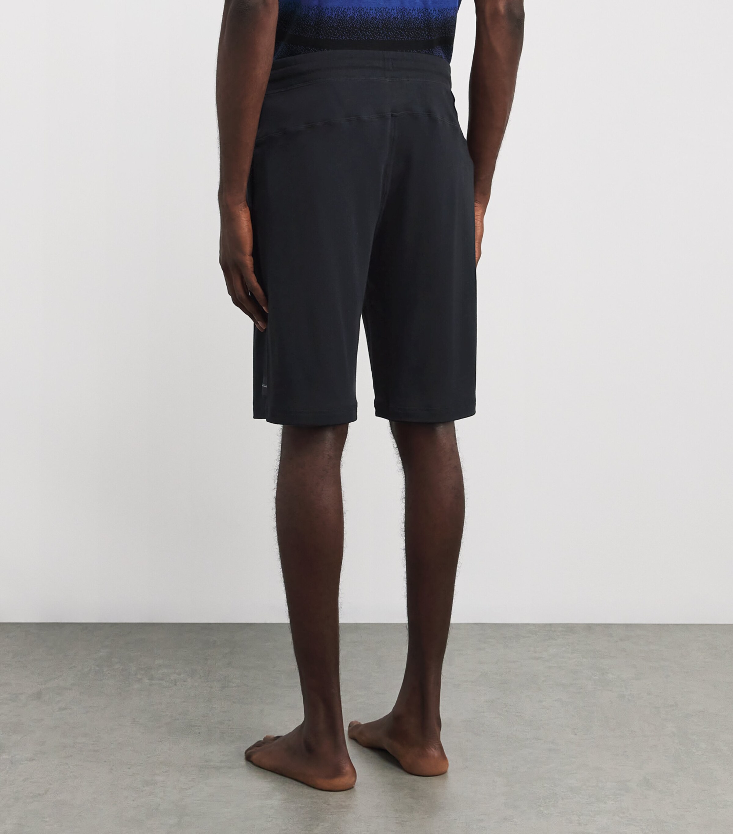 Paul Smith Mens Cotton Jersey Lounge Shorts Black Image 4