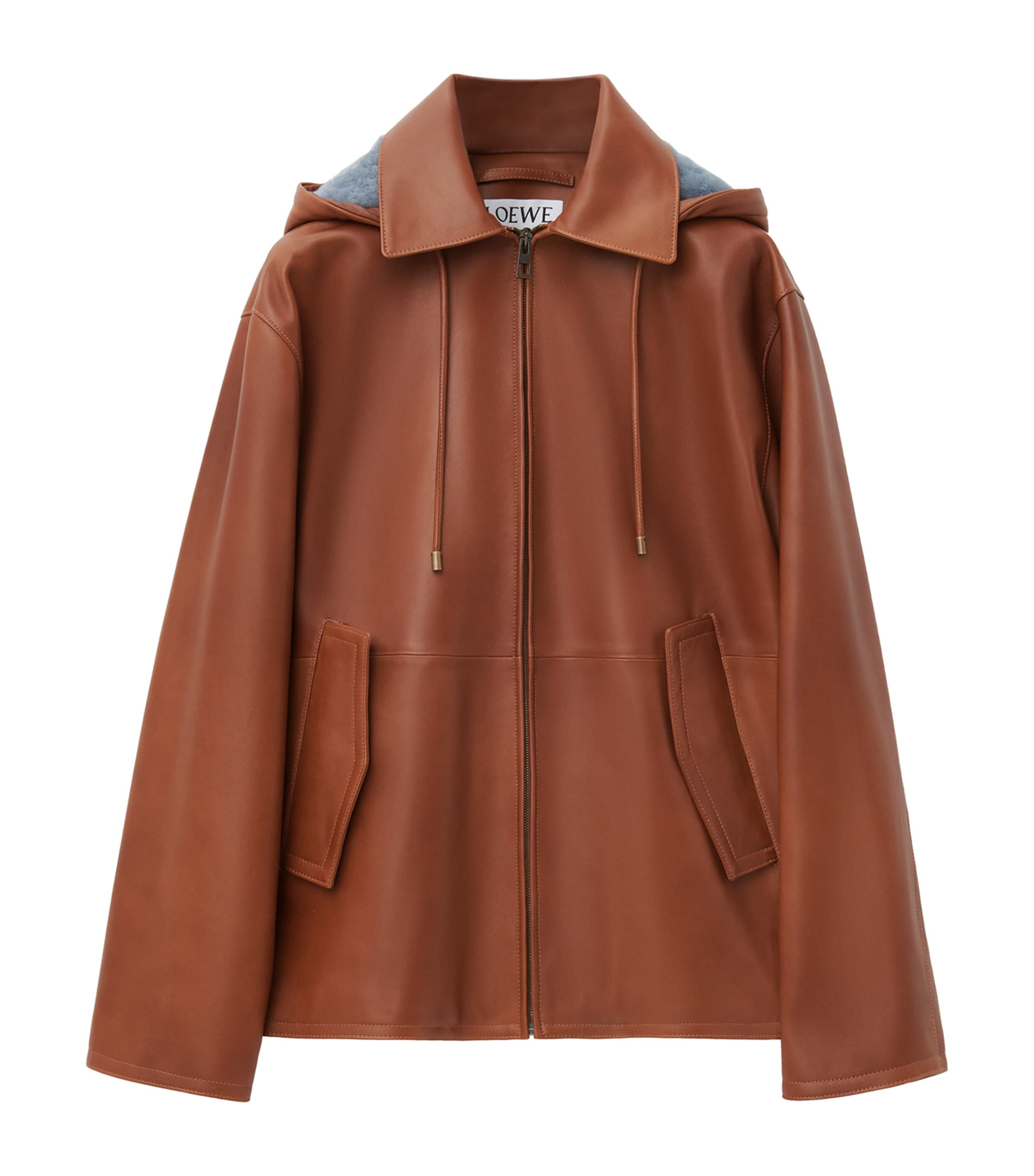 LOEWE Leather Hooded Jacket | Harrods US LOEWE Leather Hooded Jacket | Harrods US