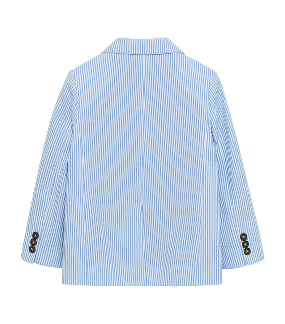 Trotters Striped Sebastian Blazer (2-5 Years) Pale Blue Stripe Image 2