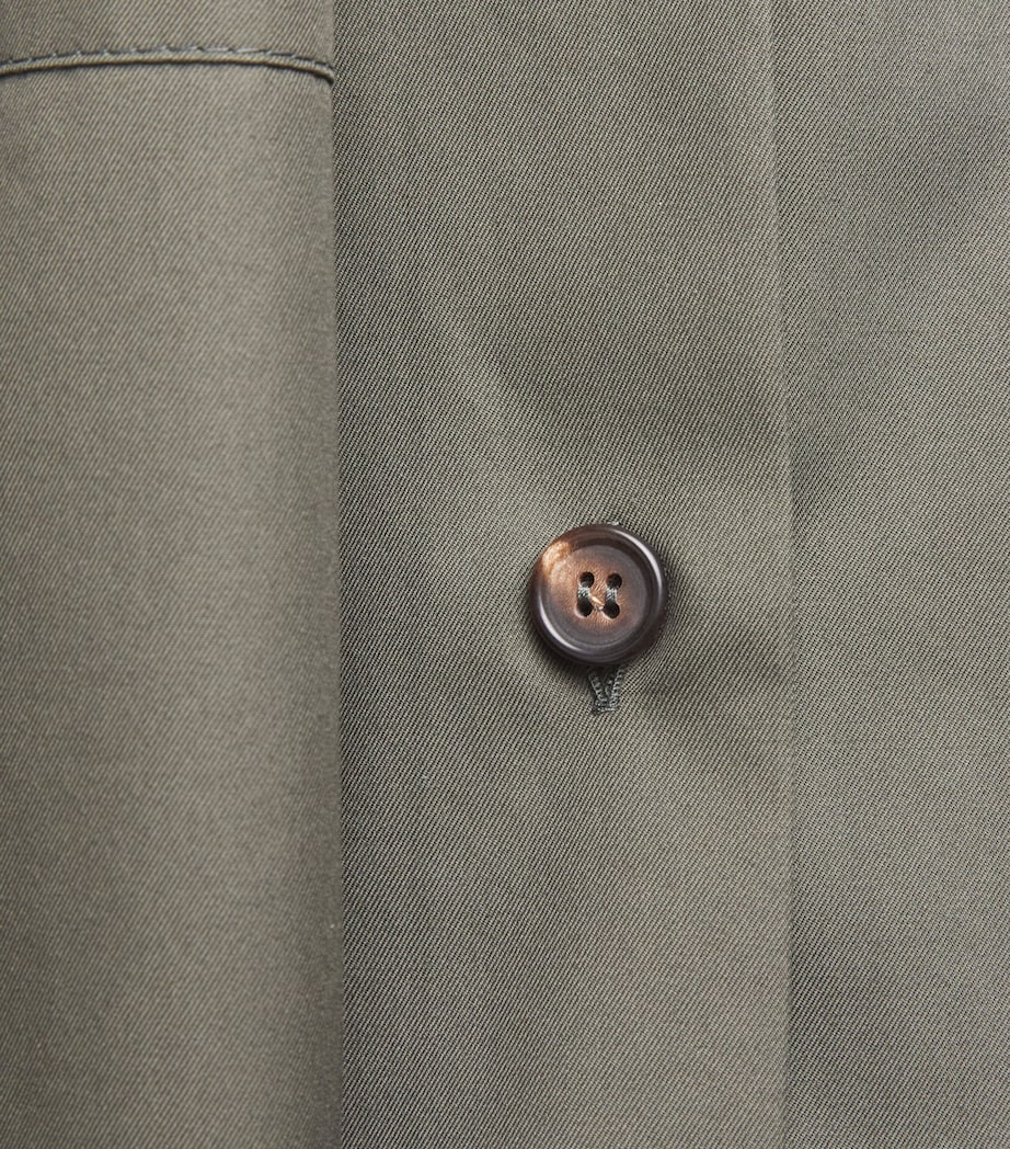 Cotton Twill Shirt GREEN Image 5