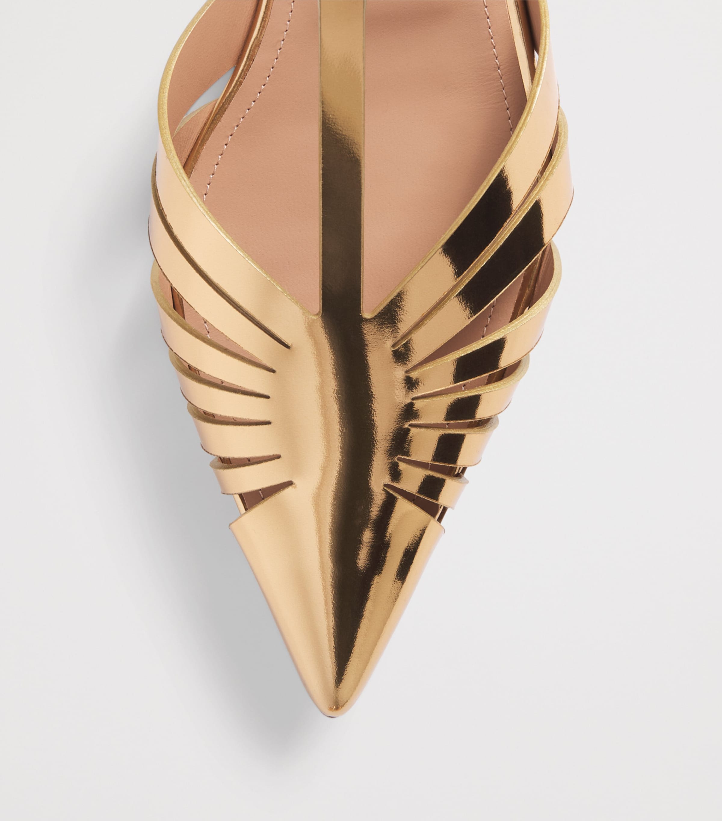 Malone Souliers Leather Jennifer Mules Antique Gold Image 6