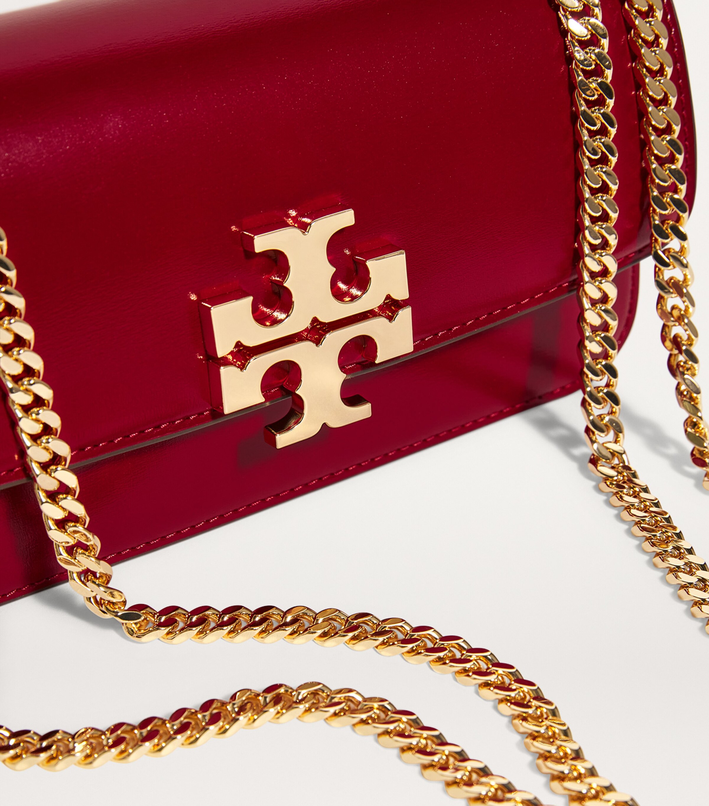 Small Leather Eleanor Shoulder Bag 600 RUBY Image 6