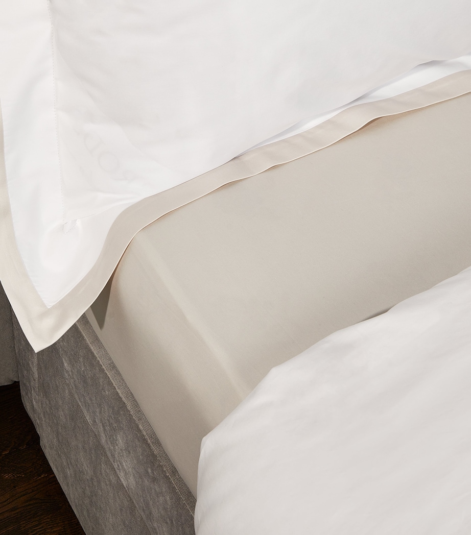 Secret Super King Fitted Sheet (180cm x 200cm) NACRE Image 6