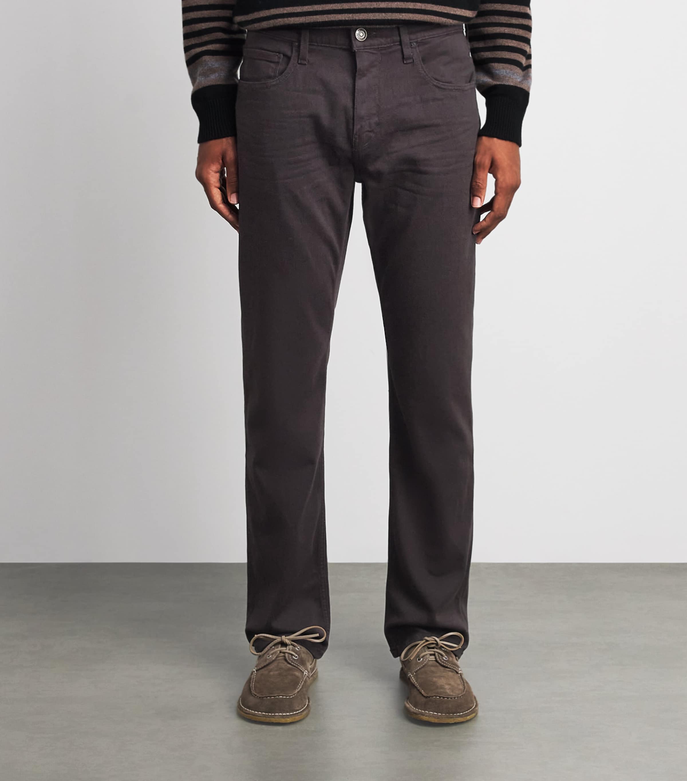 PAIGE Mens Normandie Straight Jeans Deep Chocolate Image 4