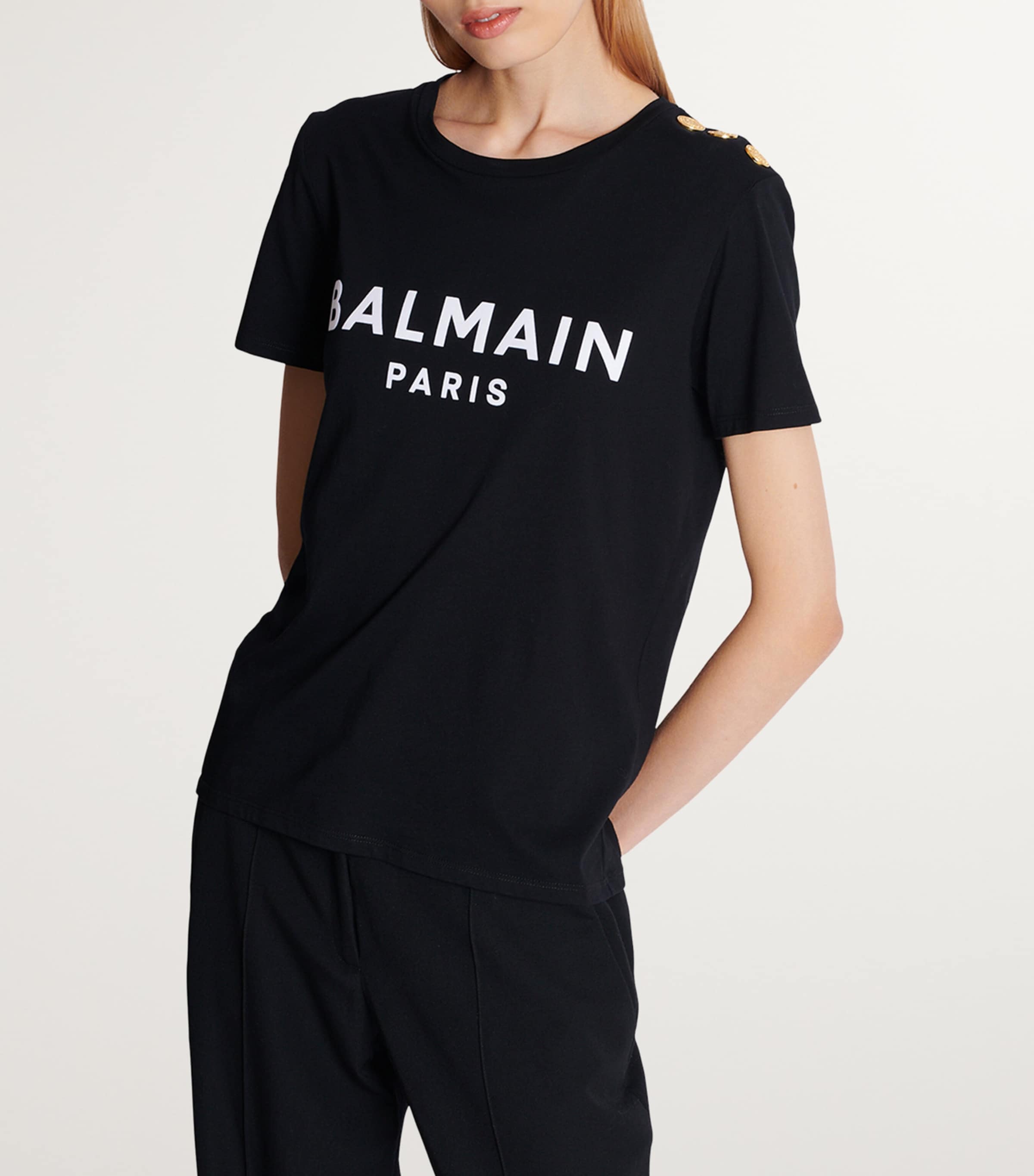 Cotton Logo T-Shirt EAB NOIR/BLANC Image 4