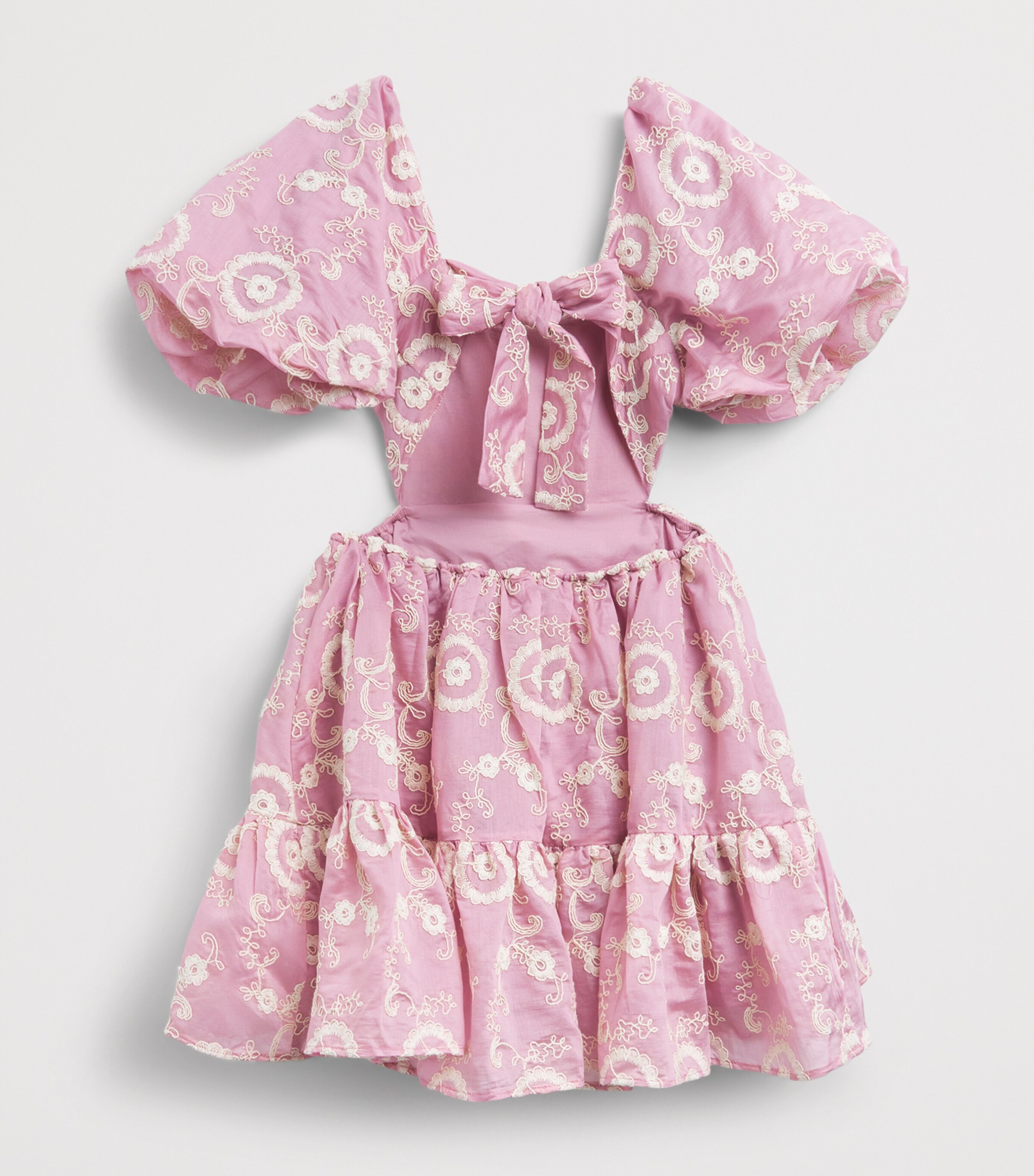 Bardot Junior Broderie Anglaise Ellory Dress (4-14 Years) Dusty Pink Image 2