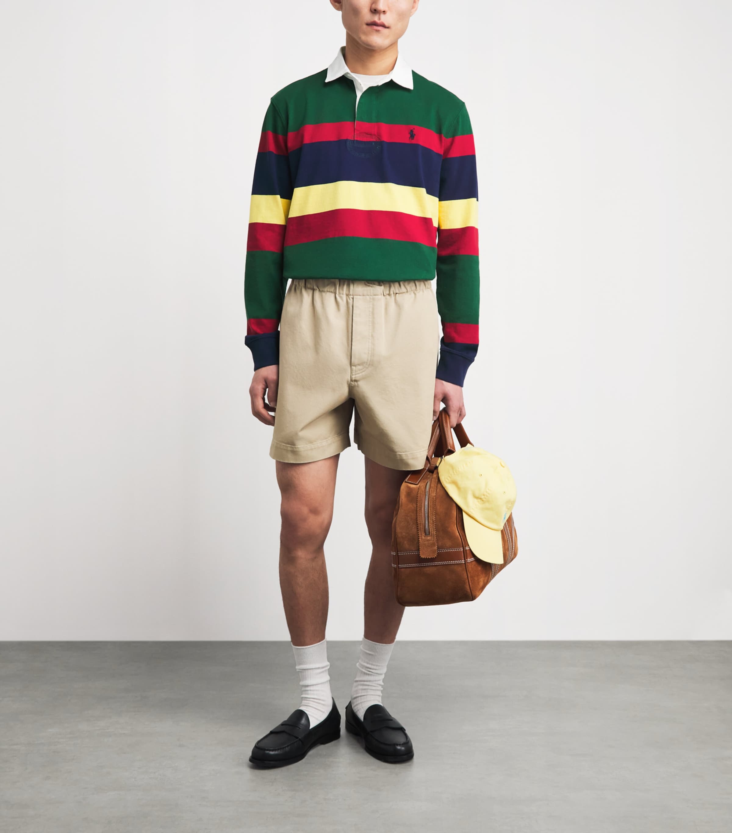 Polo Ralph Lauren Mens Stripe Rugby Shirt New Forest Multi Image 2