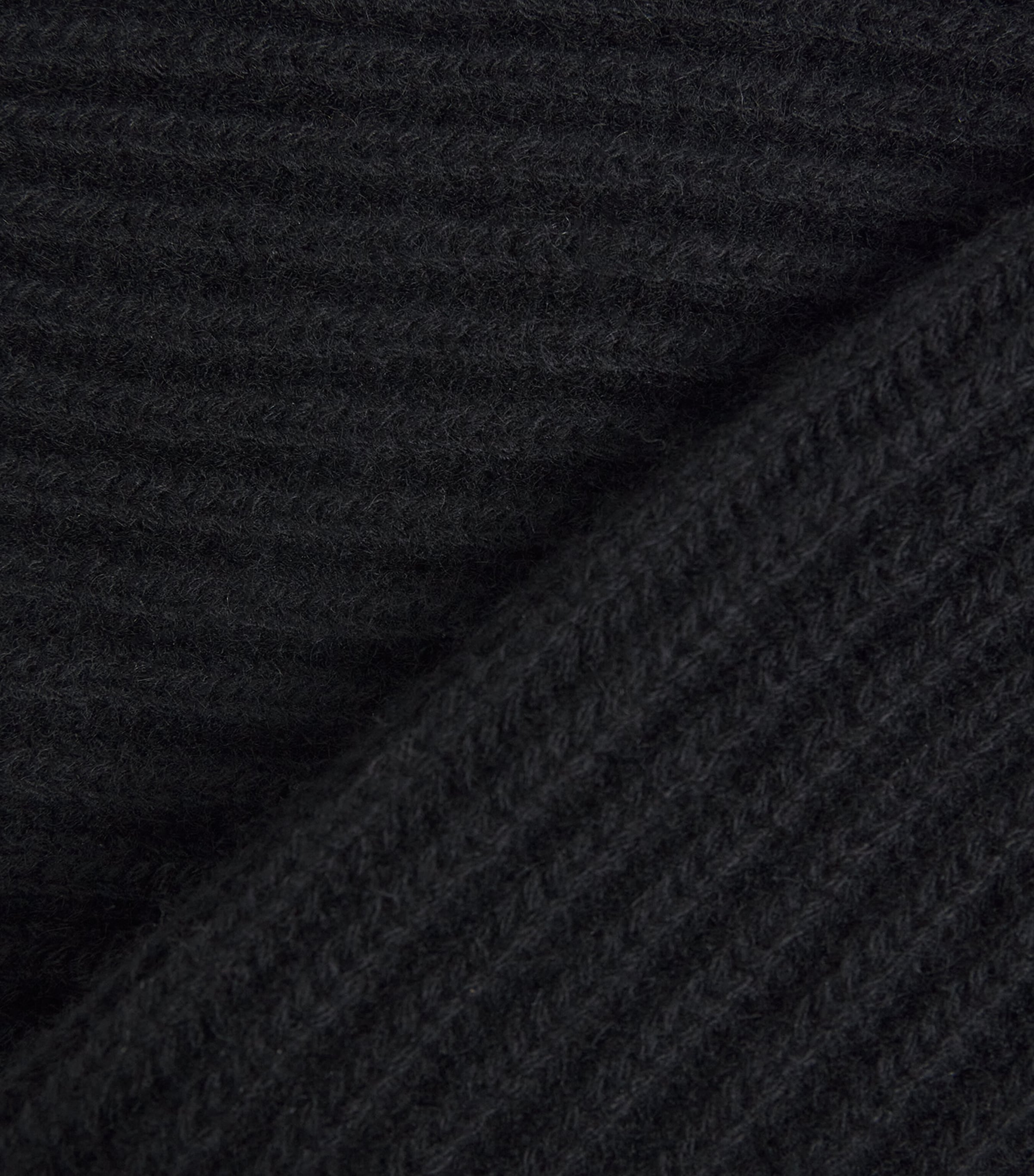 Johnstons Of Elgin Cashmere Ribbed Beanie Black Image 3