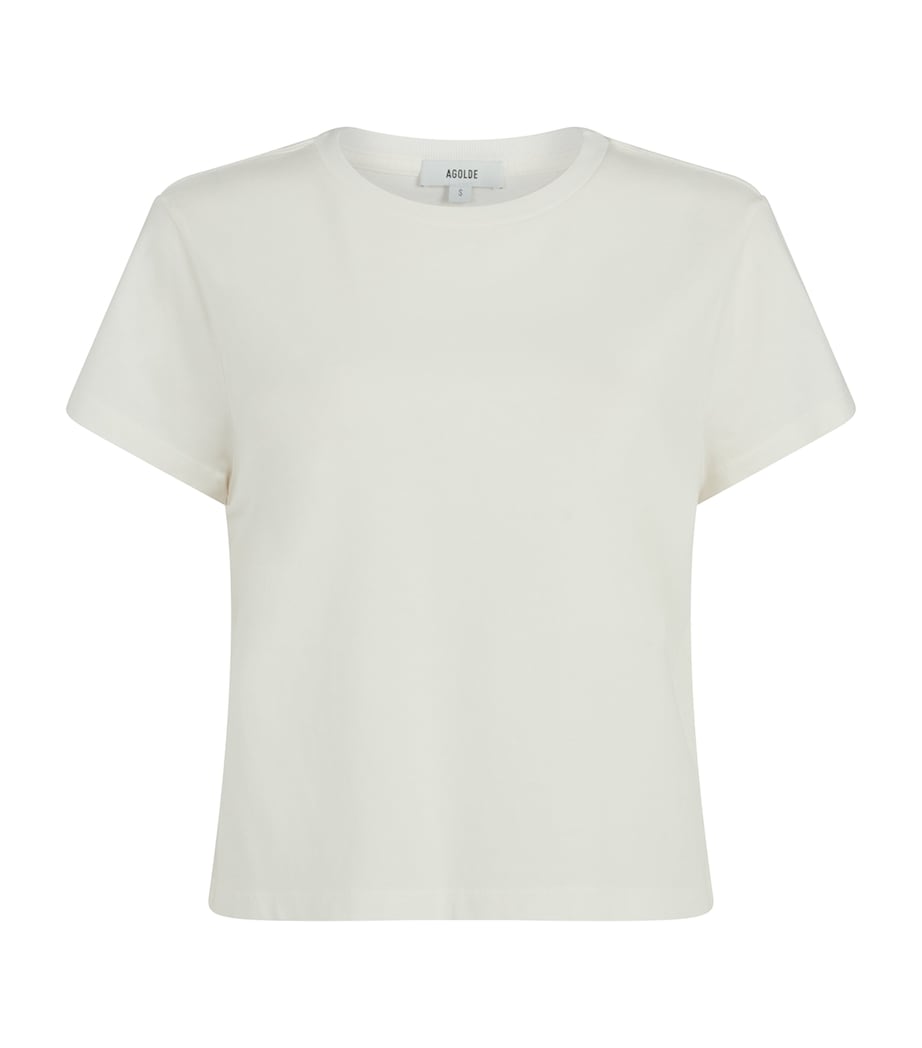 Organic Cotton Adine Shrunken T-Shirt WHITE ASH Image 1