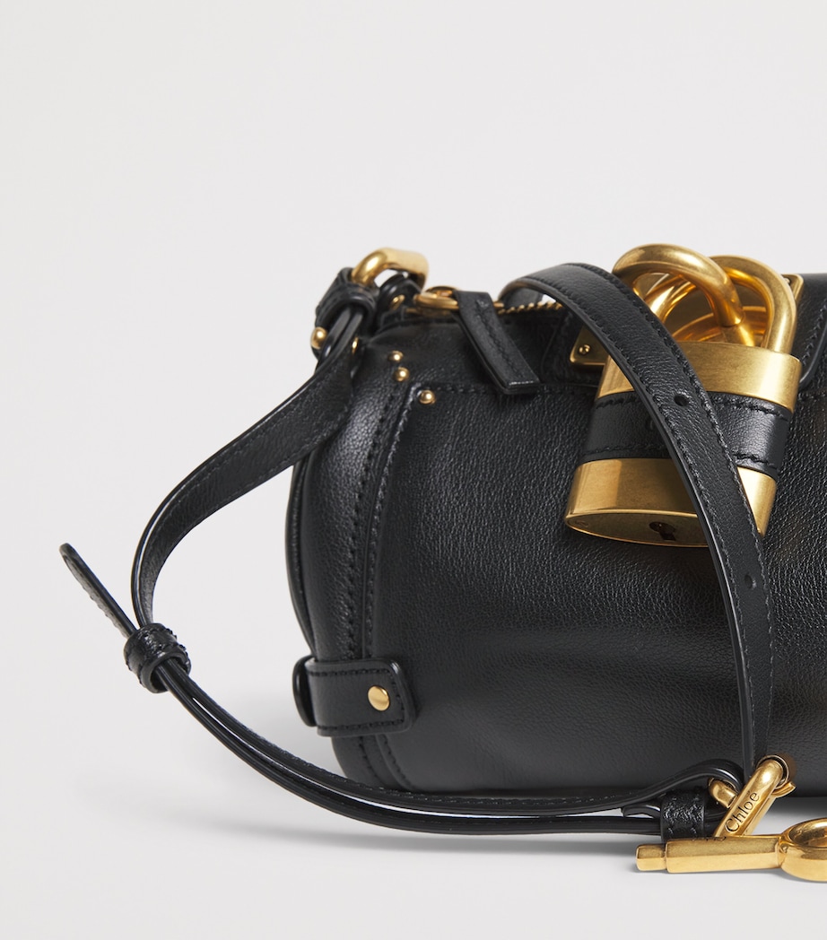 Small Leather Paddington Shoulder Bag BLACK Image 3