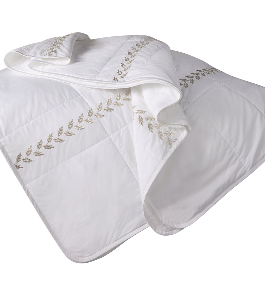 Federico King Bedspread (240cm x 260cm) WHT/ANTIQUE SVR Image 2