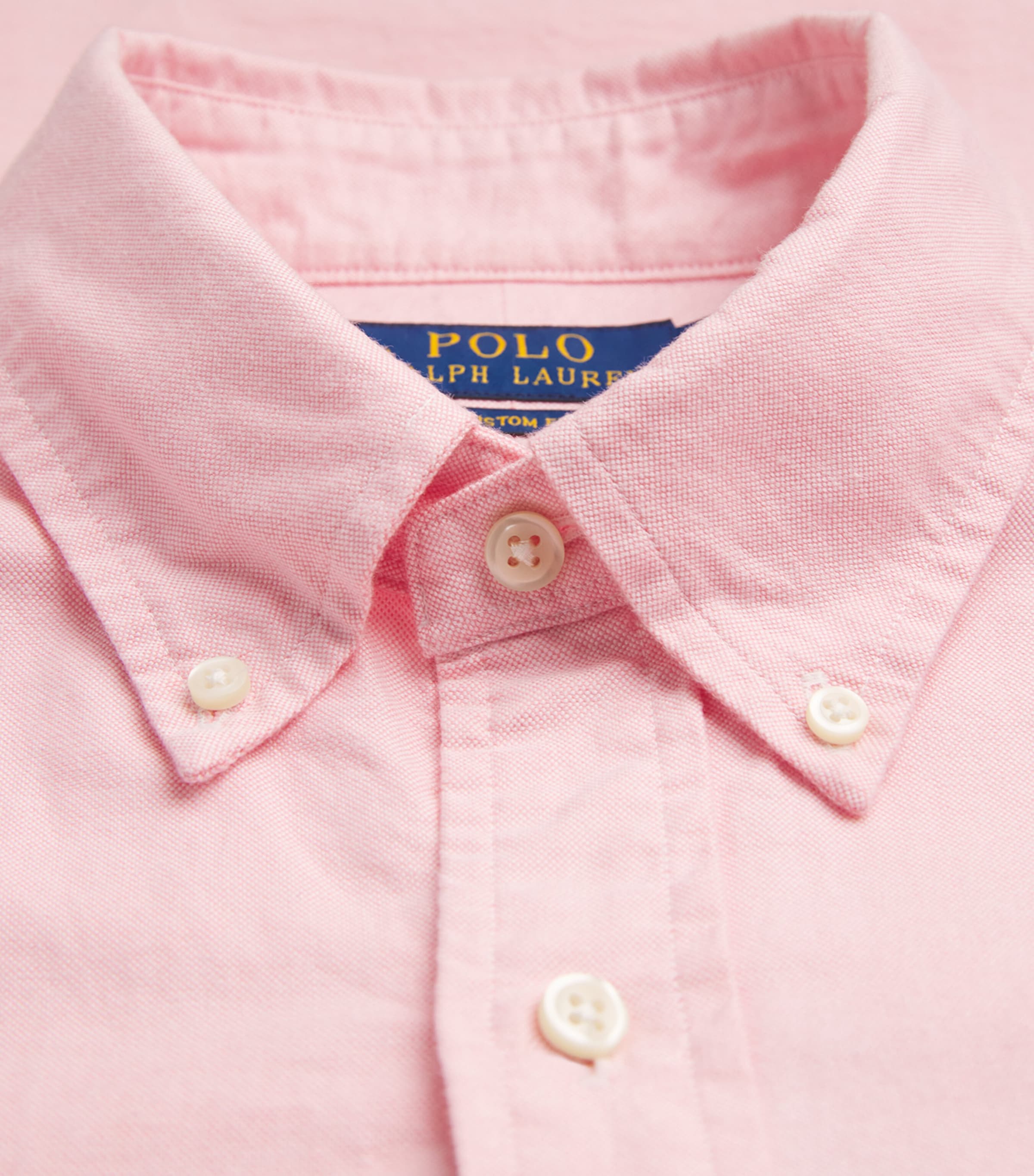 Polo Ralph Lauren Mens Cotton Polo Pony Oxford Shirt Pink Image 5