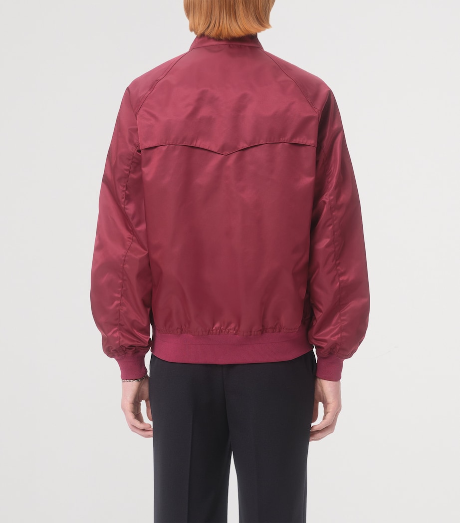 Valentino Garavani Mens Satin-Effect VLogo Bomber Jacket Image 4